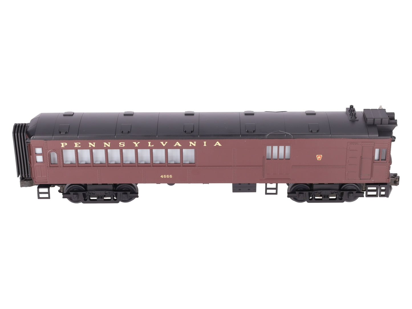 MTH 30-2158-1 O Gauge Pennsylvania Doodlebug Diesel Locomotive w/PS1 #4666 EX/Box