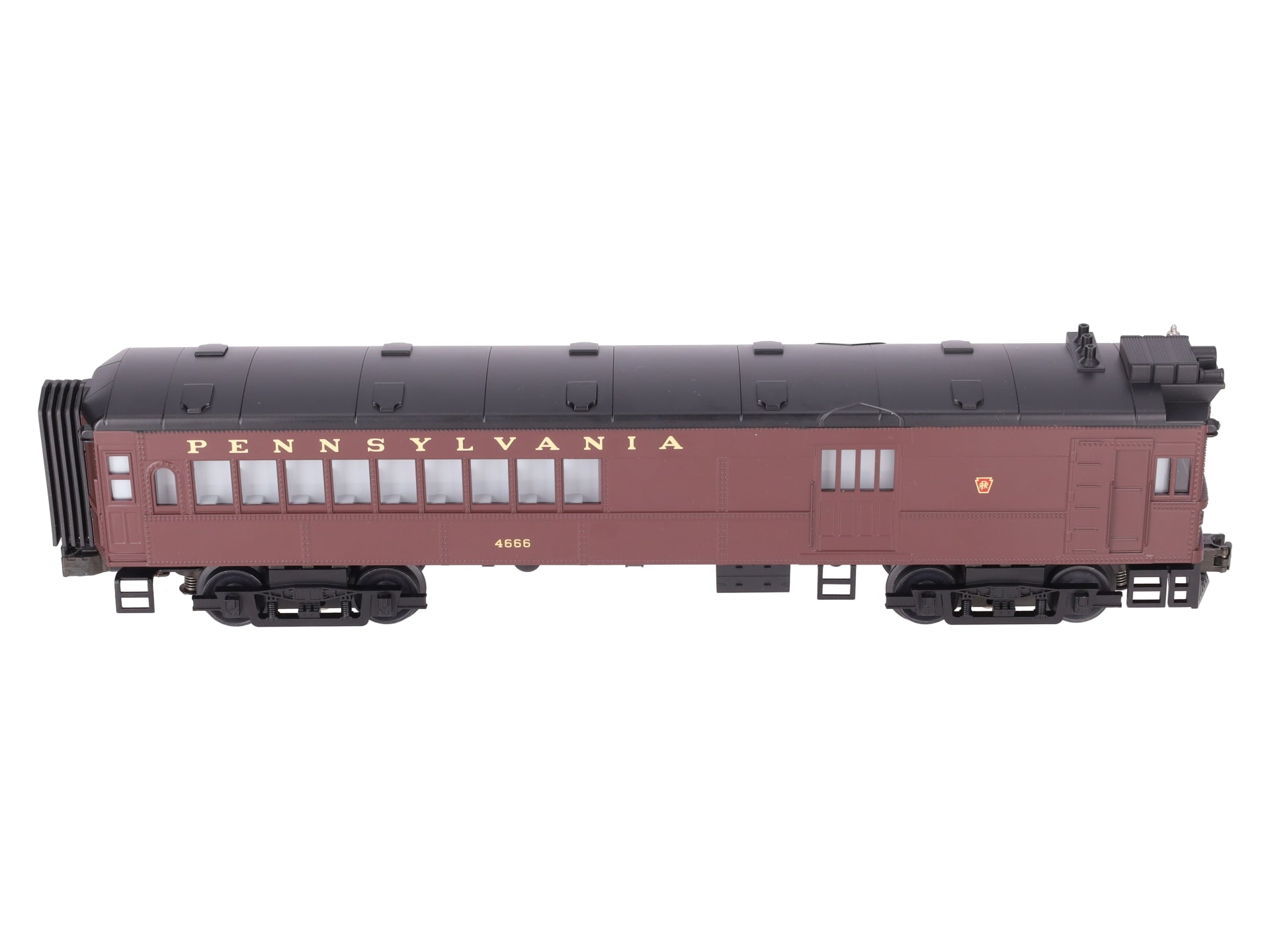 MTH 30-2158-1 O Gauge Pennsylvania Doodlebug Diesel Locomotive w/PS1 #4666 EX/Box