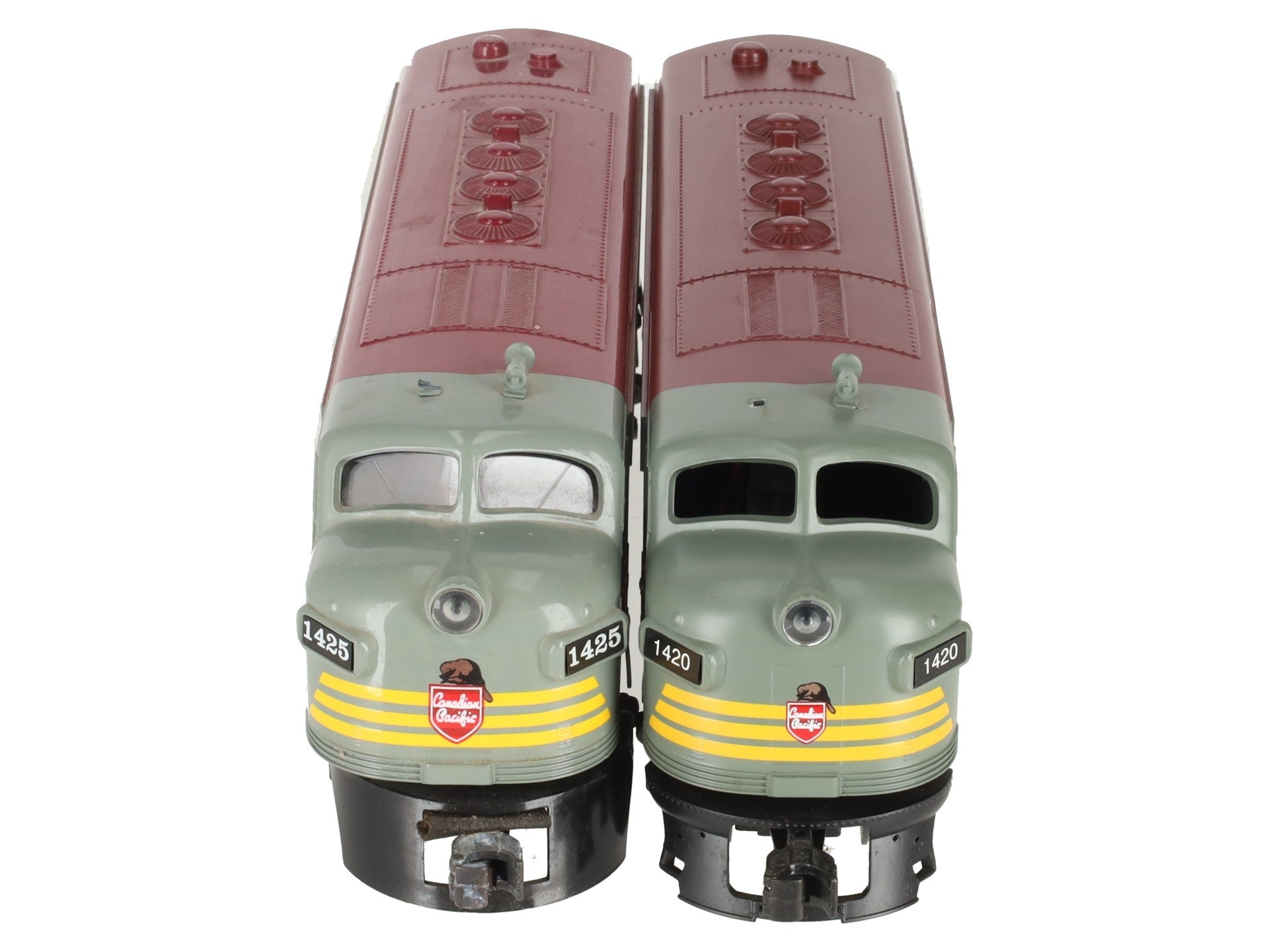 Williams O Scale Canadian Pacific F7 AA Dummy Diesel Engines #1420/1425 EX