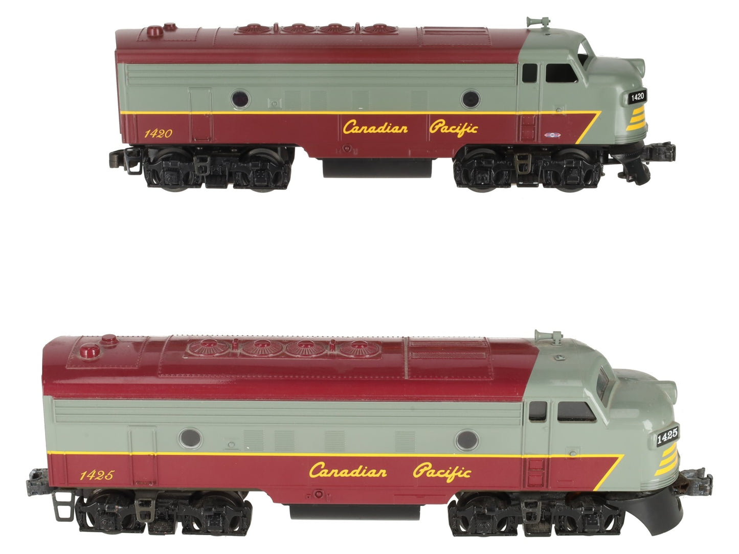 Williams O Scale Canadian Pacific F7 AA Dummy Diesel Engines #1420/1425 EX