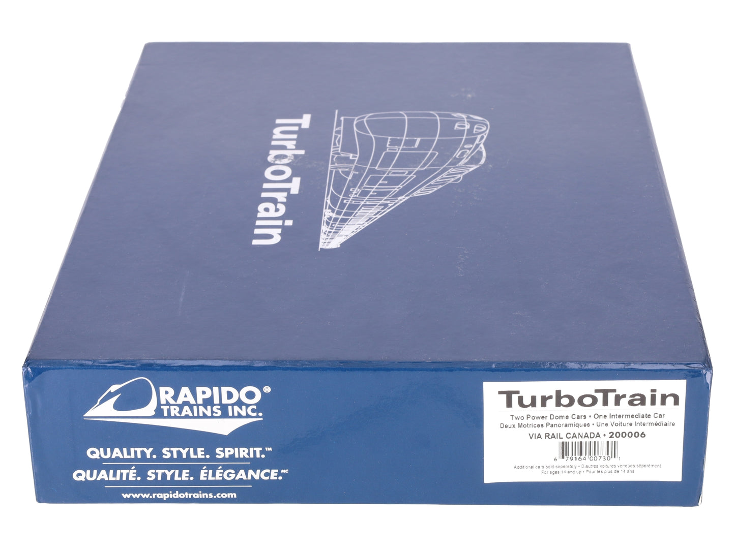 Rapido Trains 200006 HO Gauge VIA Rail Canada TurboTrain Diesel Train Set EX/Box