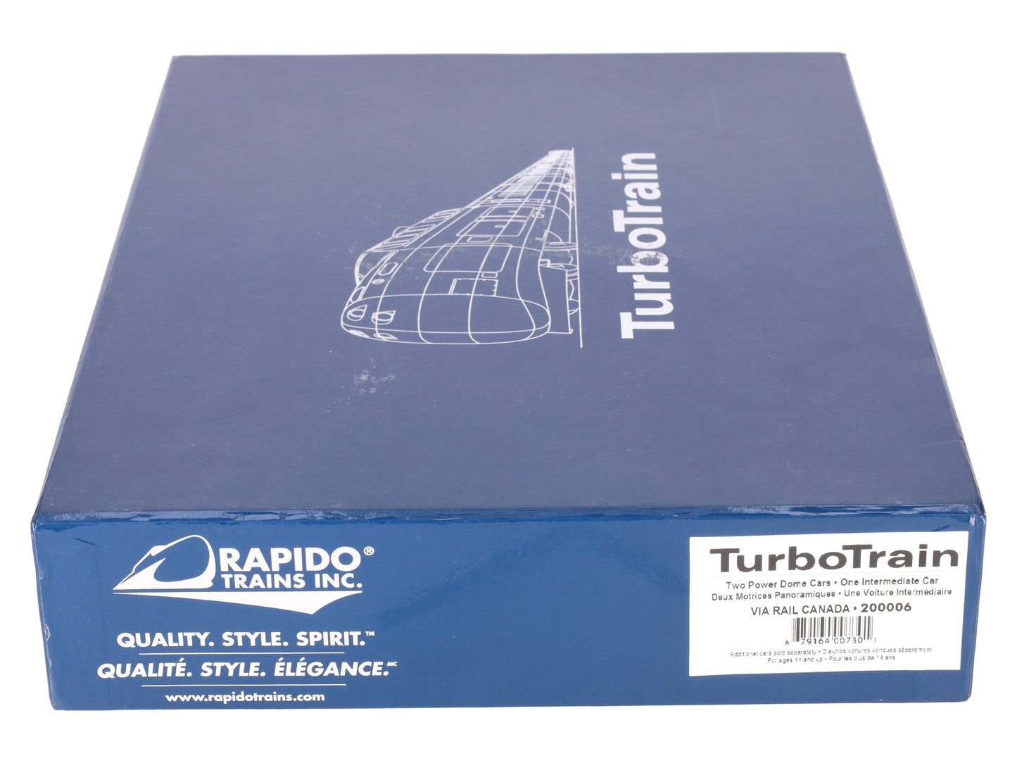 Rapido Trains 200006 HO Gauge VIA Rail Canada TurboTrain Diesel Train Set EX/Box