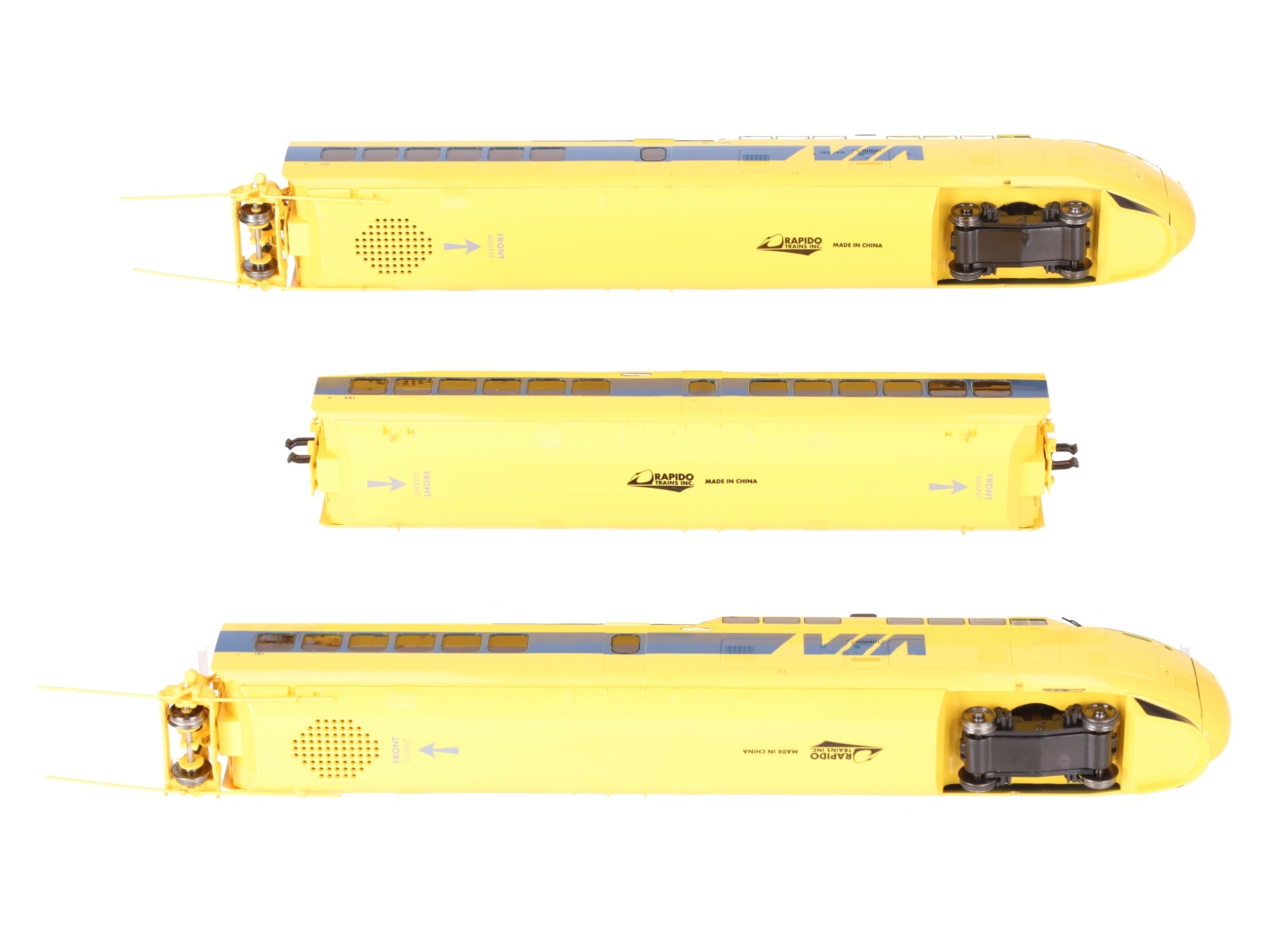 Rapido Trains 200006 HO Gauge VIA Rail Canada TurboTrain Diesel Train Set EX/Box