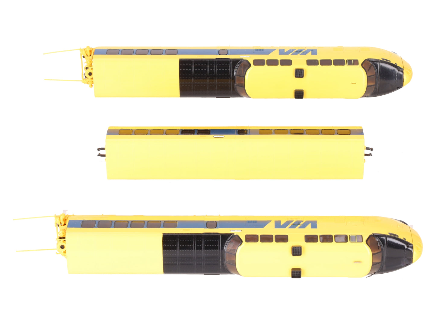 Rapido Trains 200006 HO Gauge VIA Rail Canada TurboTrain Diesel Train Set EX/Box