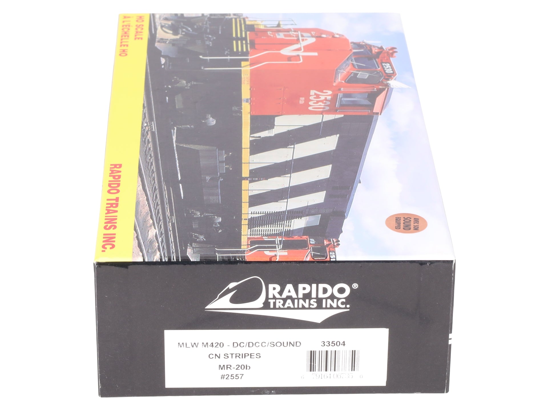 Rapido Trains 33504 HO Canadian M420 Diesel Locomotive #2557 with Sound EX/Box