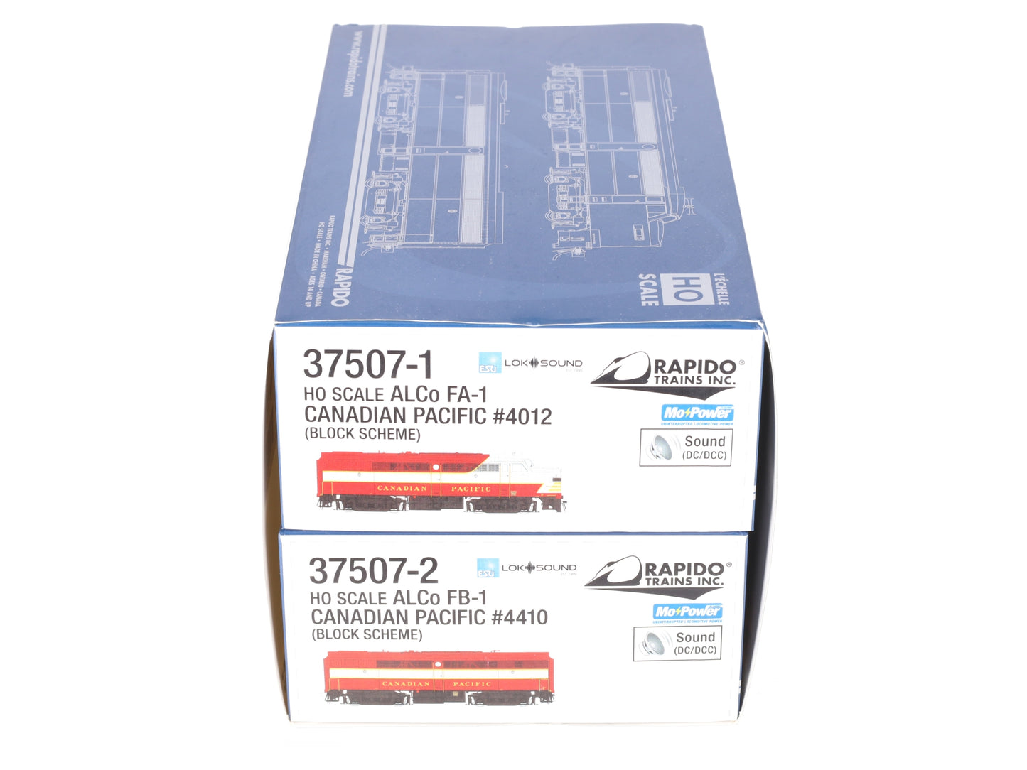 Rapido Trains 37507 HO Scale Canadian Pacific Alco FA/B-1 #4012/4410 W/DCC & LS LN/Box