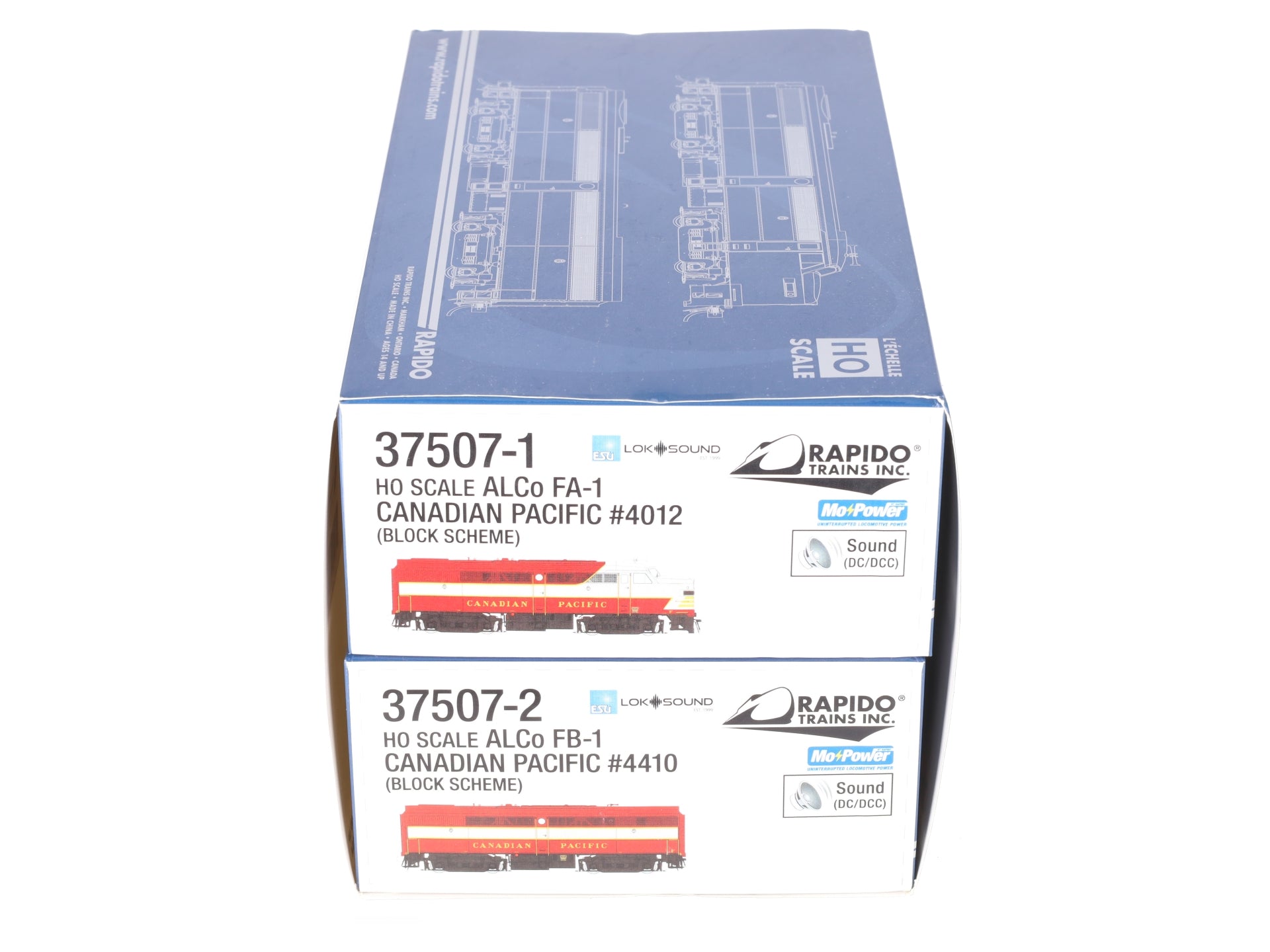 Rapido Trains 37507 HO Scale Canadian Pacific Alco FA/B-1 #4012/4410 W/DCC & LS LN/Box