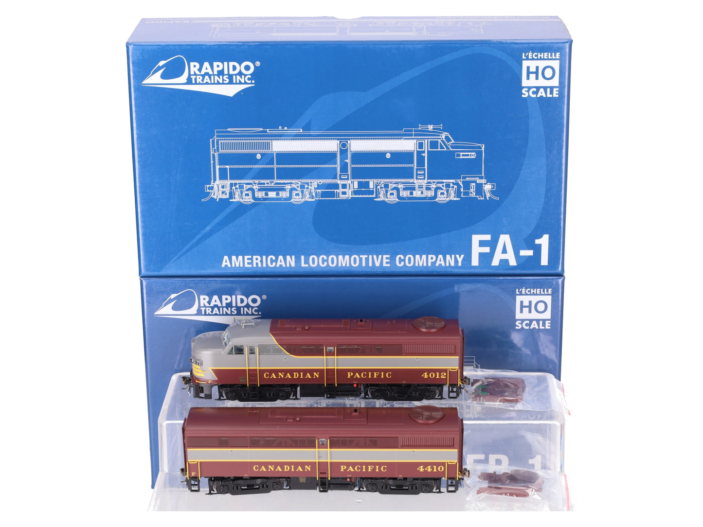 Rapido Trains 37507 HO Scale Canadian Pacific Alco FA/B-1 #4012/4410 W/DCC & LS LN/Box