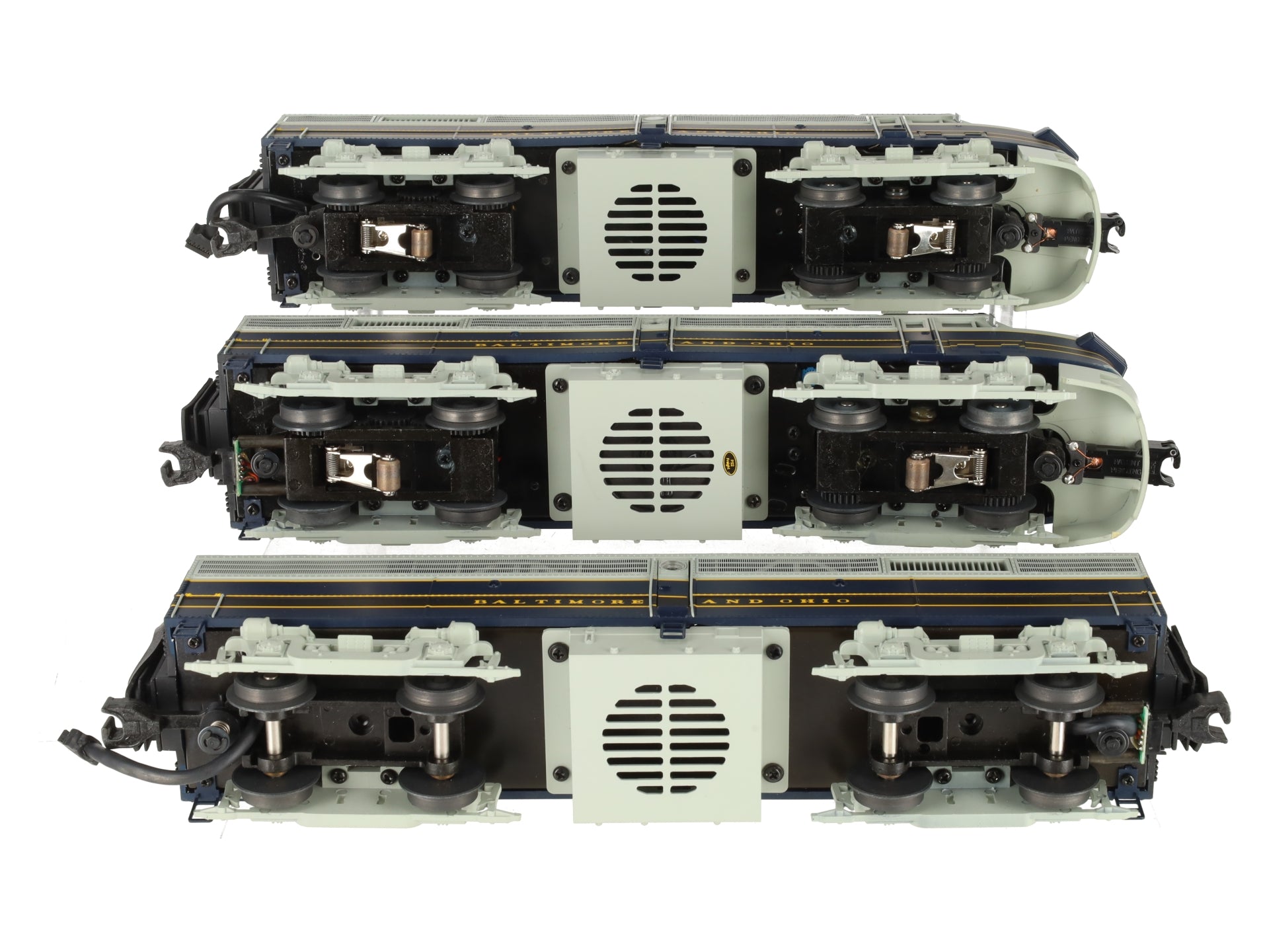MTH 20-2239-1 O Gauge B&O FA-2 ABA Diesel Engine Set w/PS2 #833A/833X/835A LN/Box