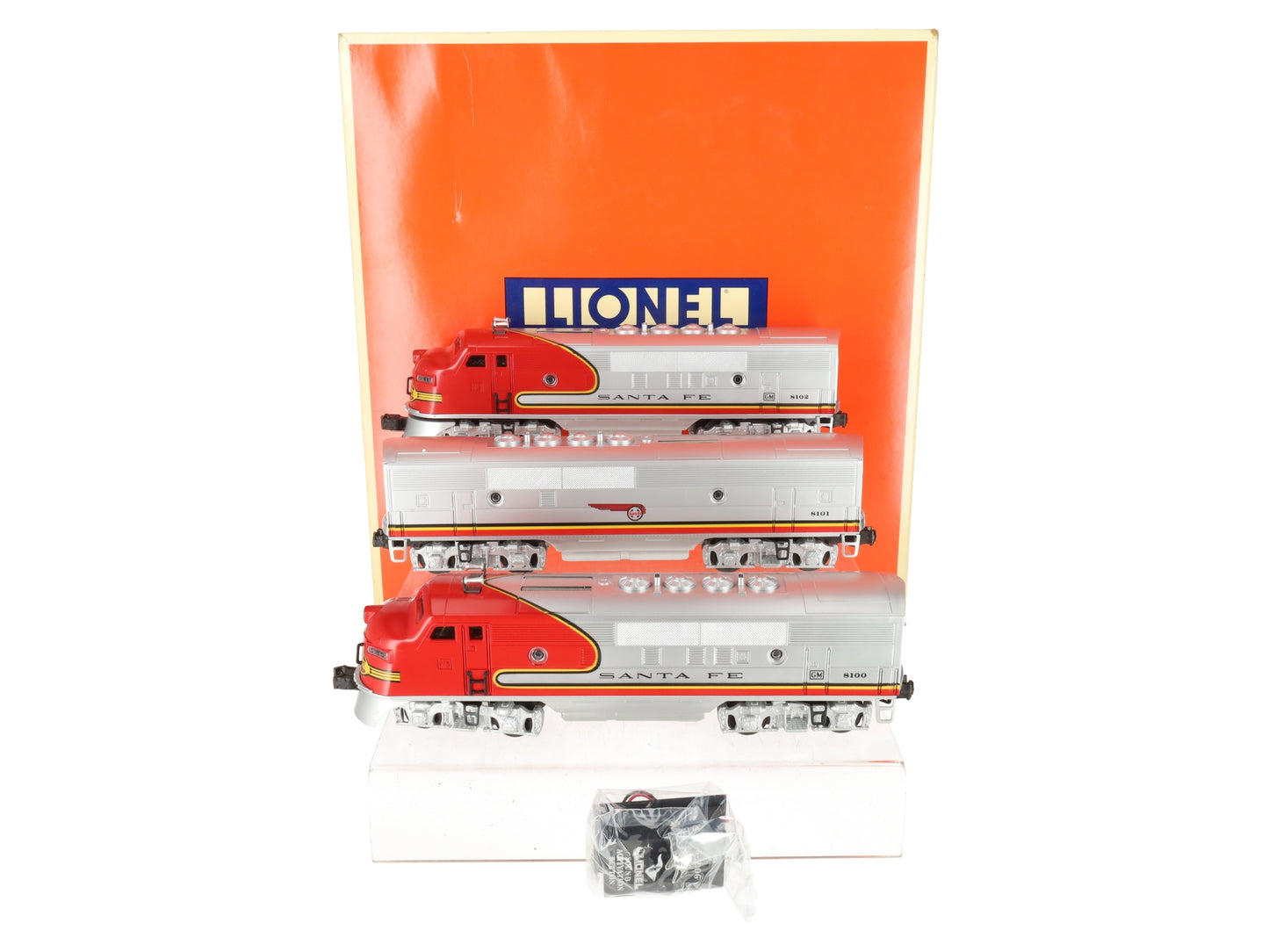 Lionel 6-11711 O Santa Fe F-3 ABA Diesel Locomotive Set #8100/8100/8102 with RS EX/Box