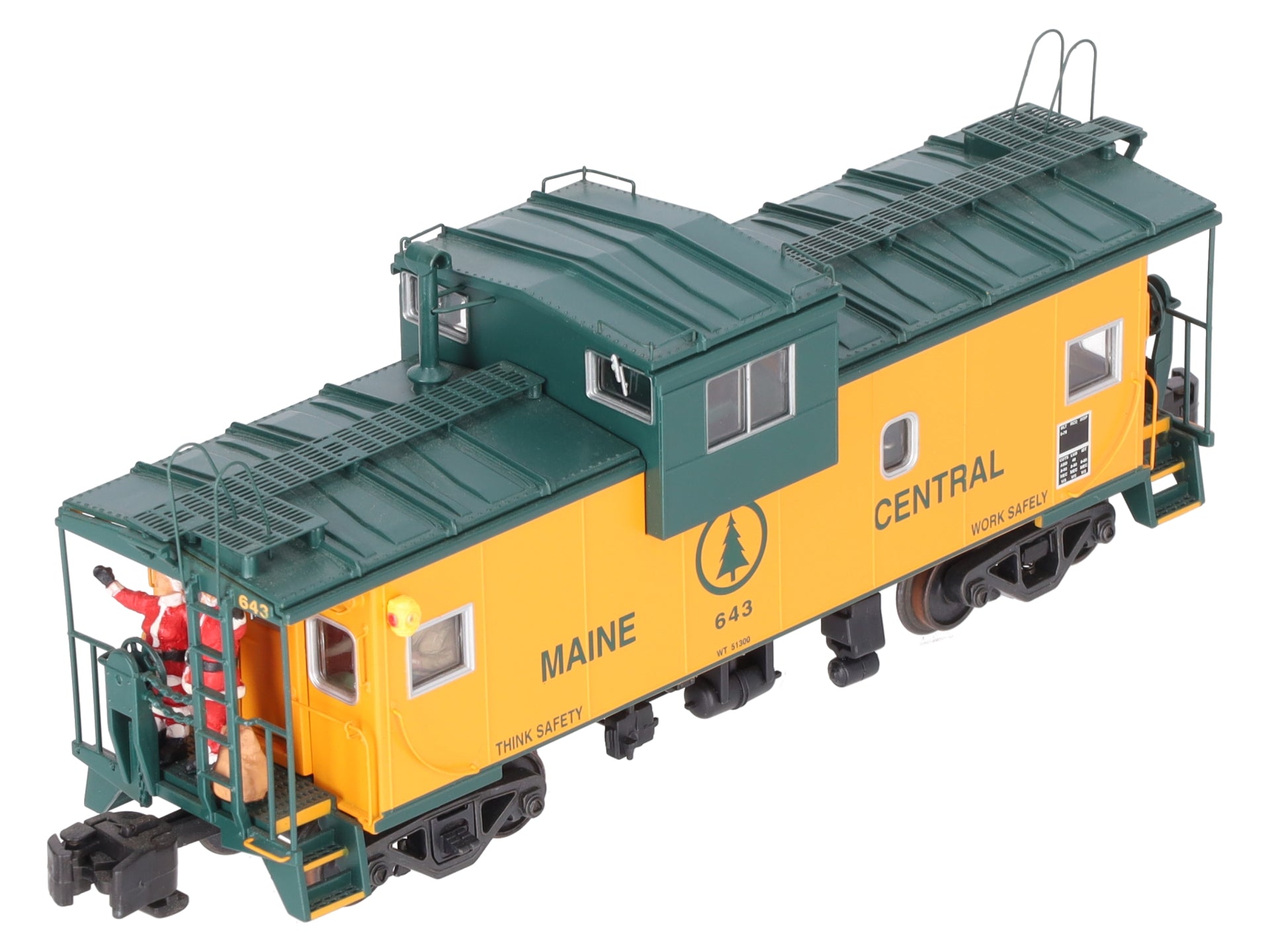 S-Helper Service 00268 S Gauge Maine Central Christmas Caboose #653 EX/Box