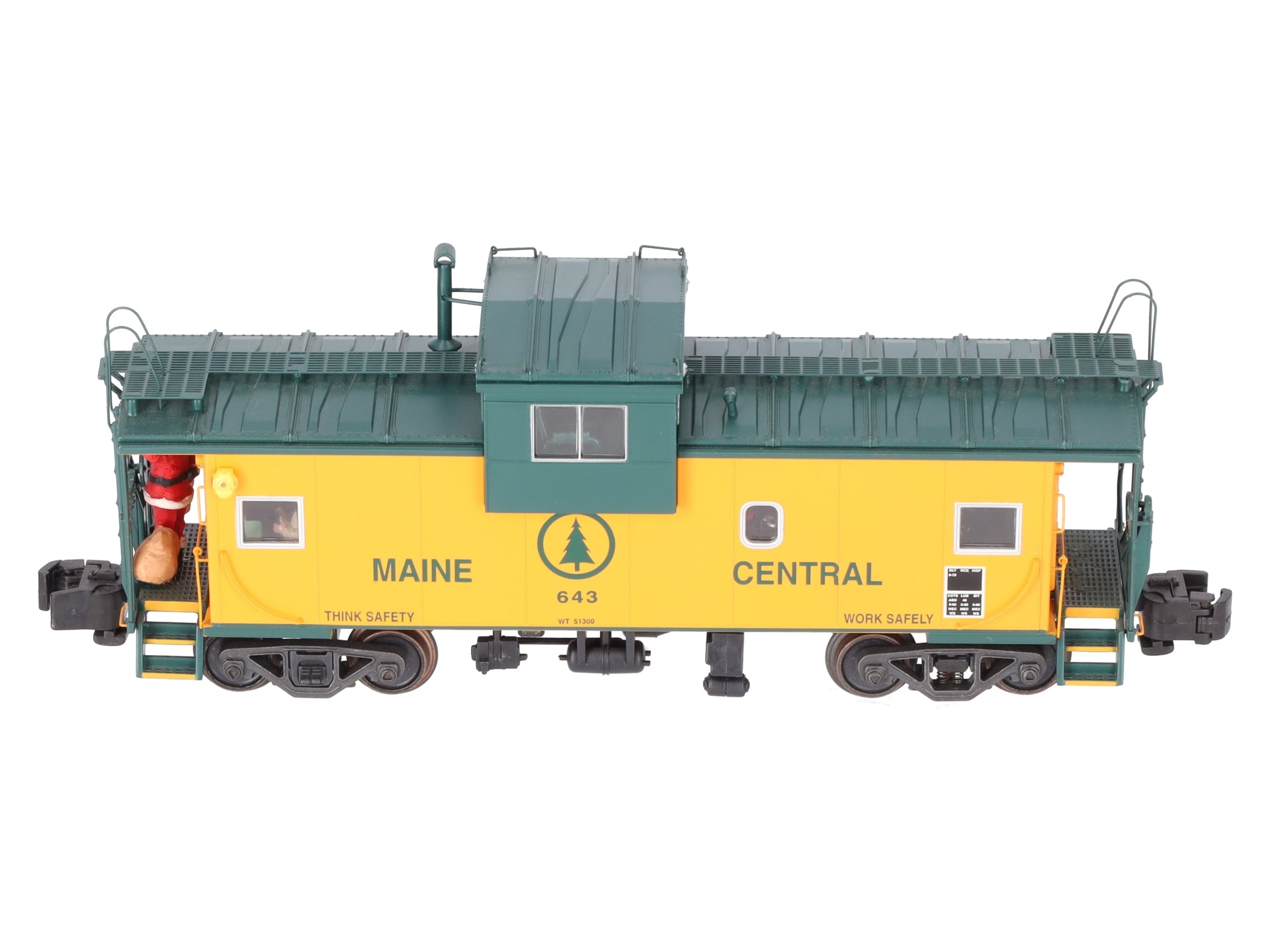 S-Helper Service 00268 S Gauge Maine Central Christmas Caboose #653 EX/Box