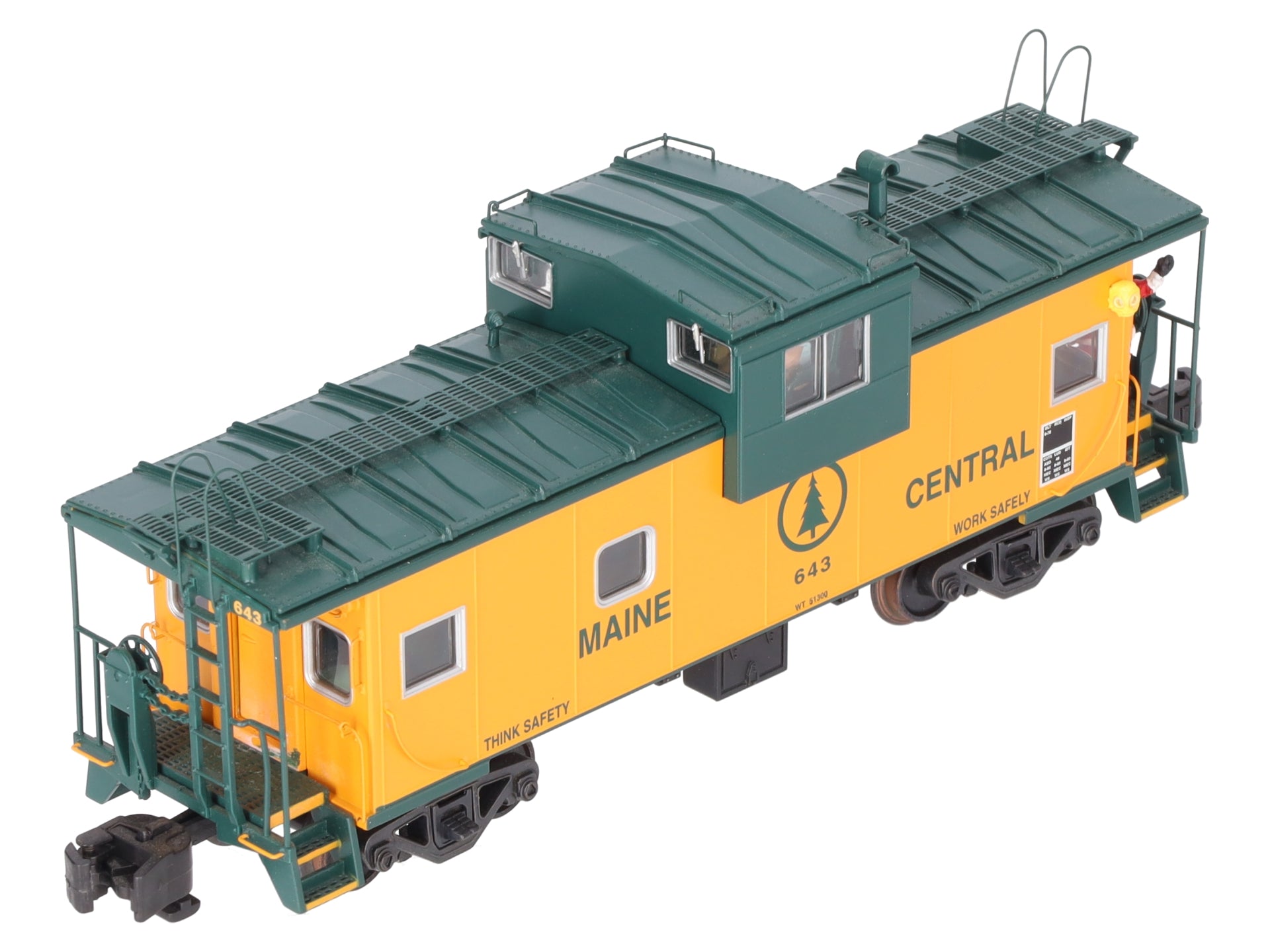 S-Helper Service 00268 S Gauge Maine Central Christmas Caboose #653 EX/Box