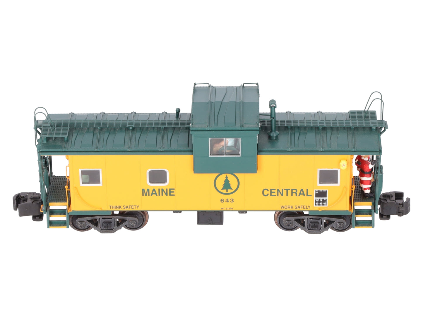 S-Helper Service 00268 S Gauge Maine Central Christmas Caboose #653 EX/Box