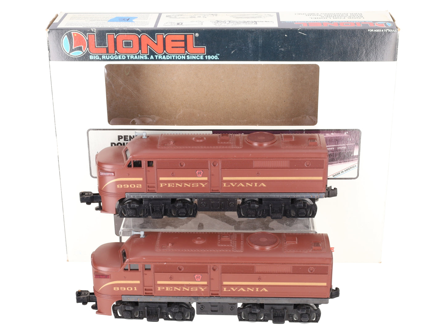 Lionel 6-18901 O Gauge Pennsylvania AA Alco Diesel Locomotive #8901/8902 Set EX/Box