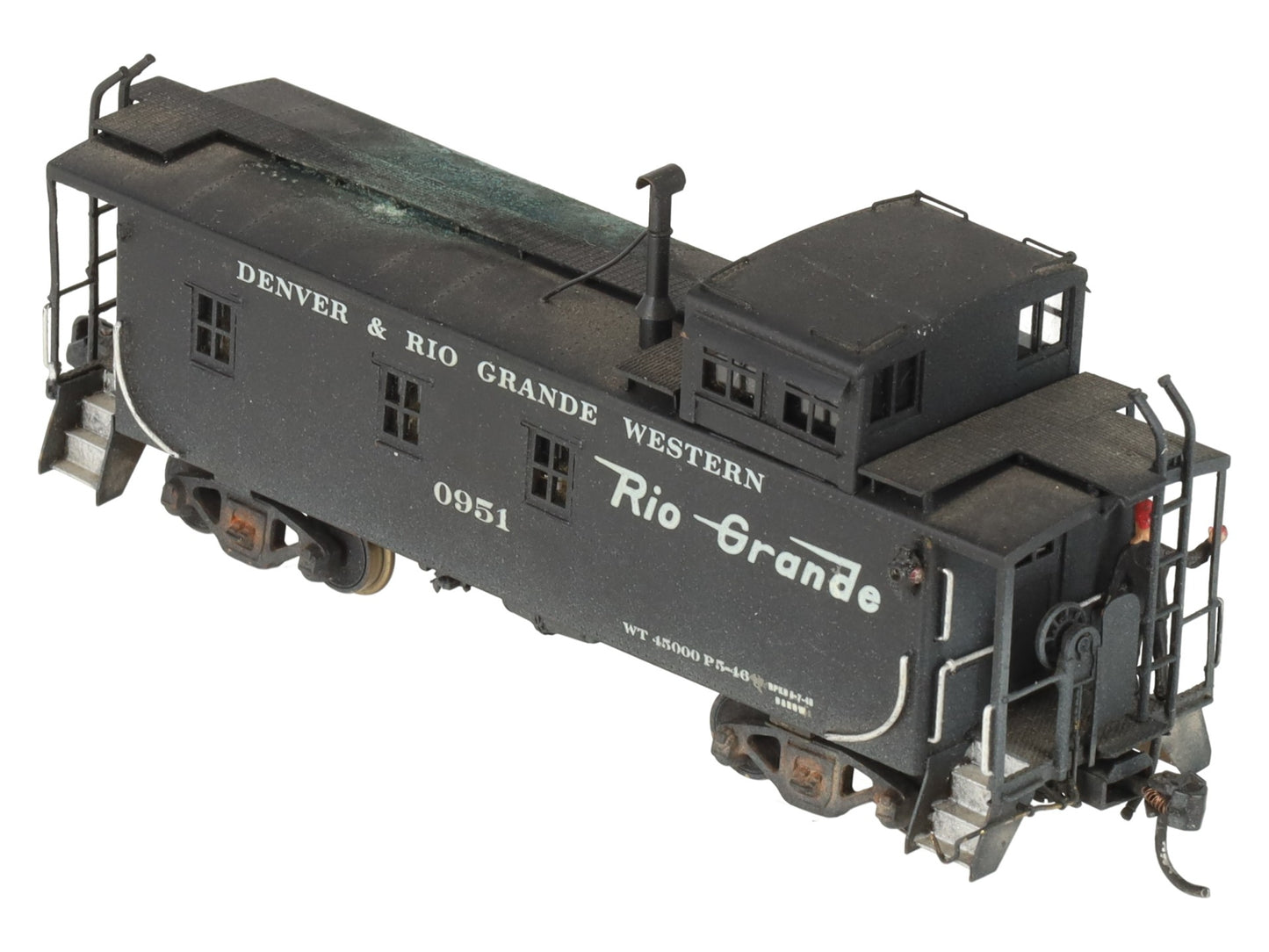 Pacific Fast Mail HO Scale BRASS D&RGW 1400 Series Caboose #0951 - Custom/Box