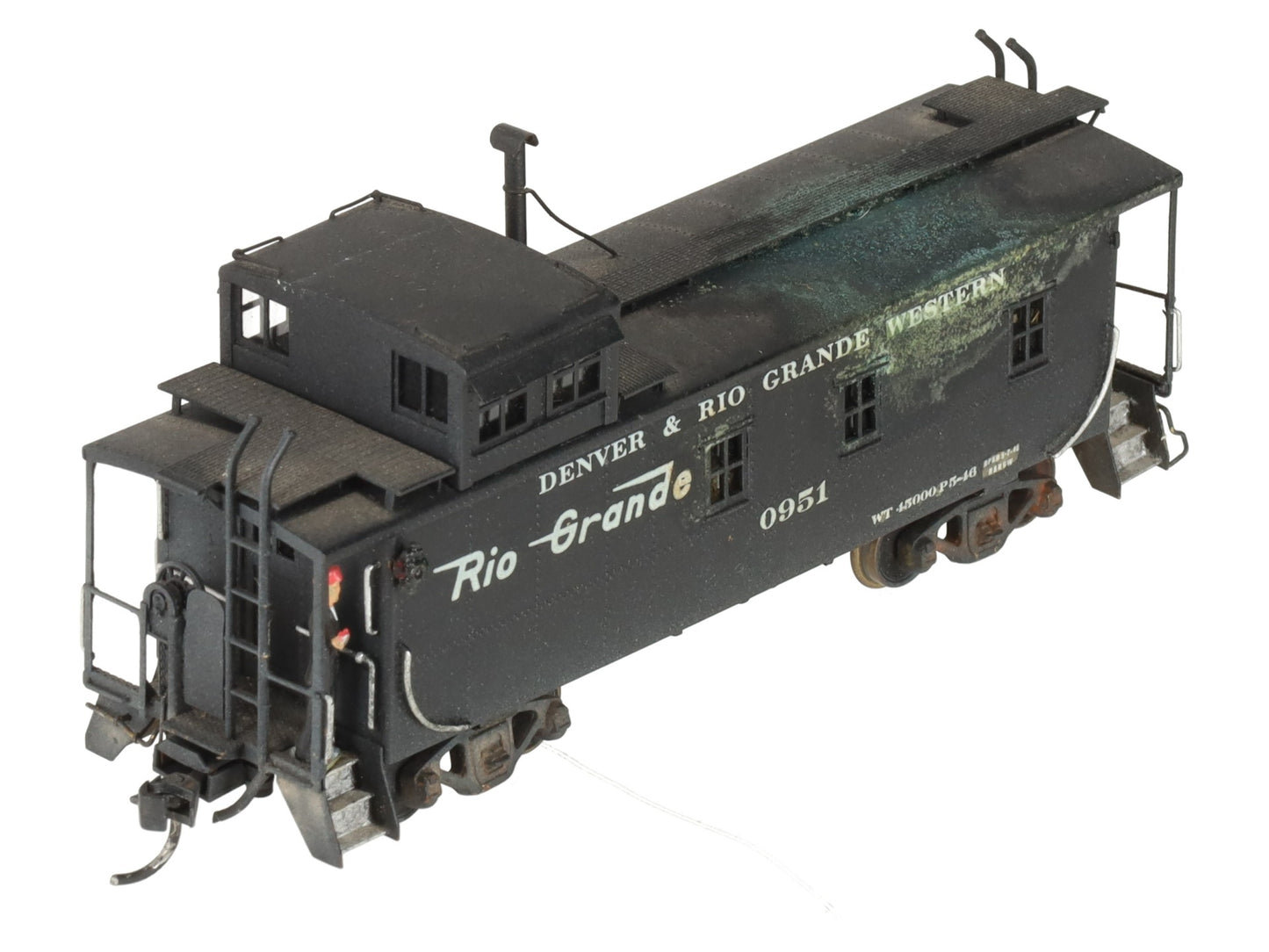 Pacific Fast Mail HO Scale BRASS D&RGW 1400 Series Caboose #0951 - Custom/Box