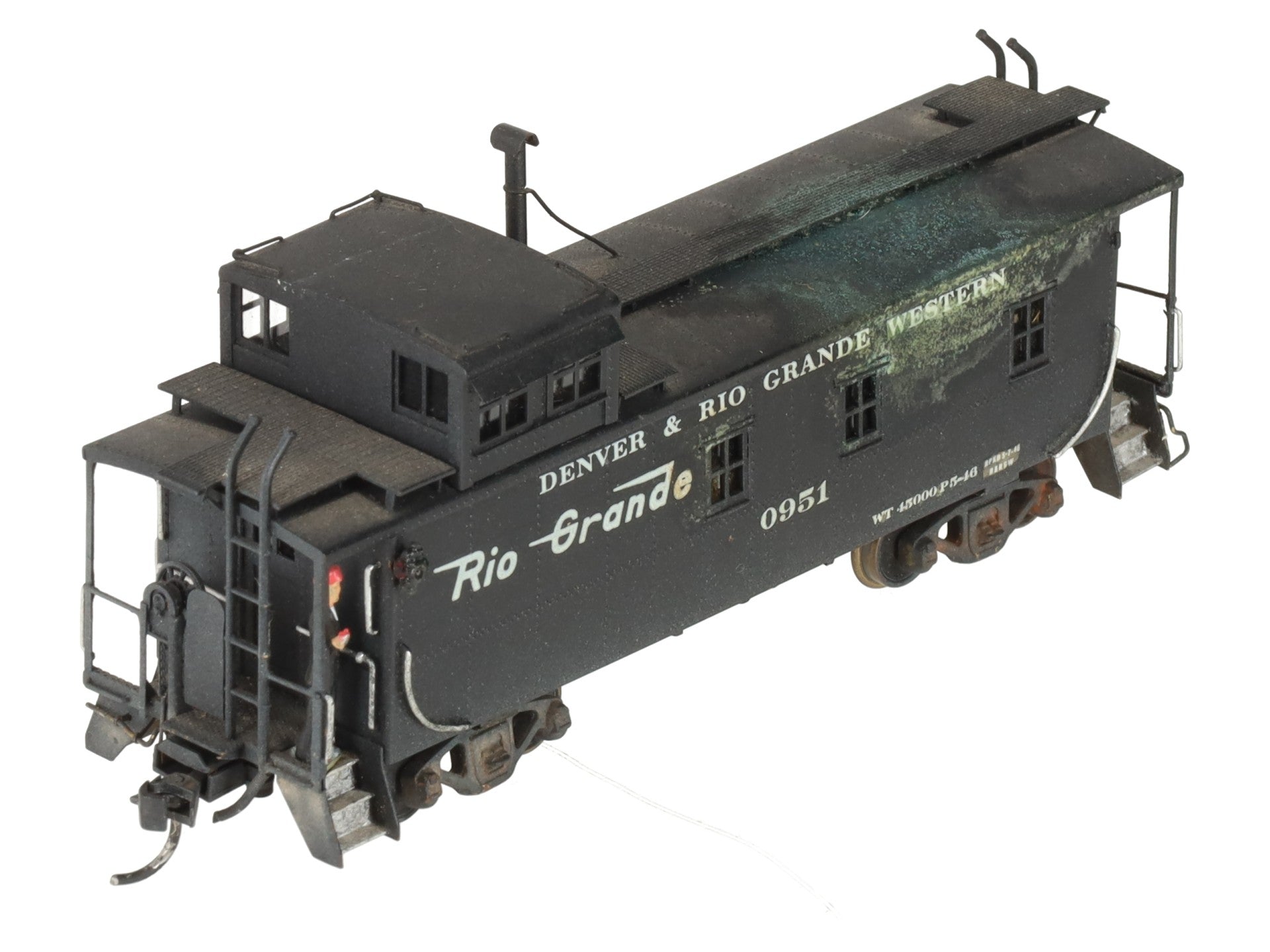 Pacific Fast Mail HO Scale BRASS D&RGW 1400 Series Caboose #0951 - Custom/Box