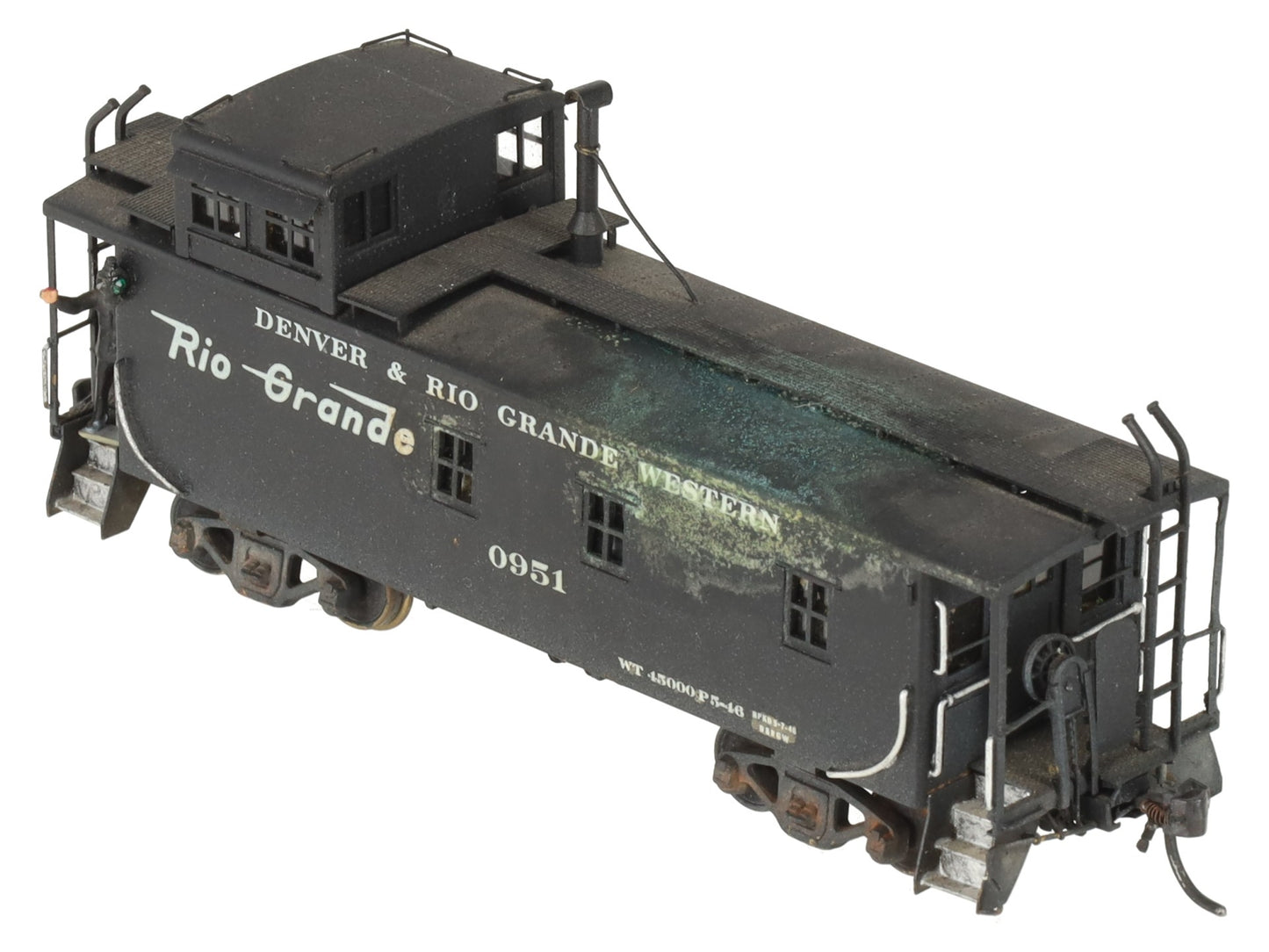 Pacific Fast Mail HO Scale BRASS D&RGW 1400 Series Caboose #0951 - Custom/Box