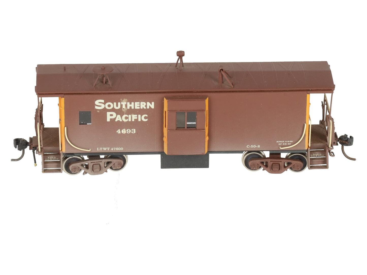 Overland HO Scale Southern Pacific 36' Bay Window Caboose #4693 - Custom