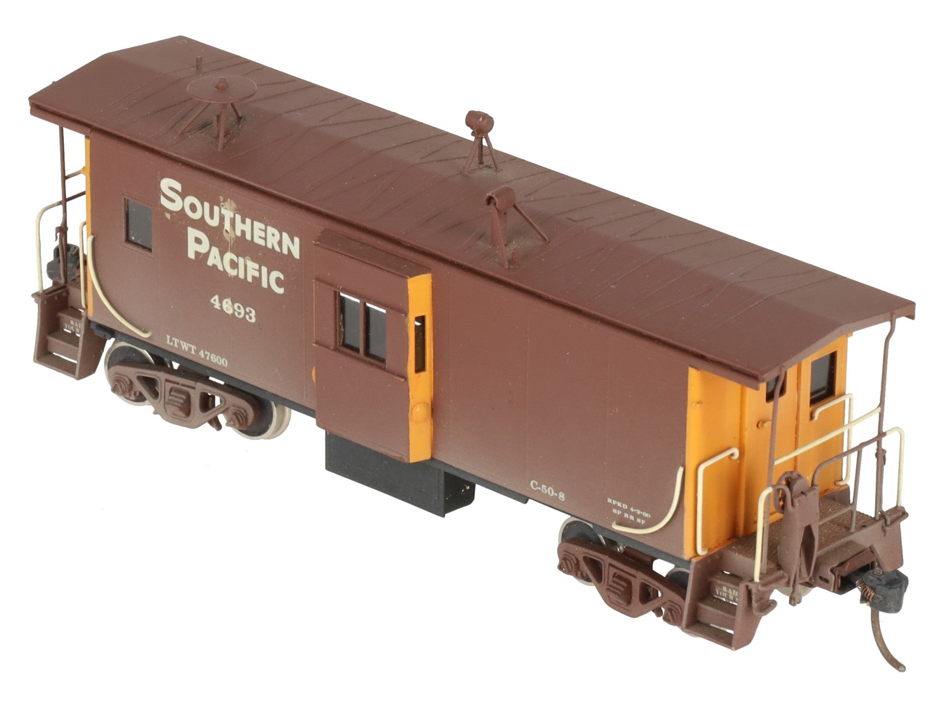 Overland HO Scale Southern Pacific 36' Bay Window Caboose #4693 - Custom