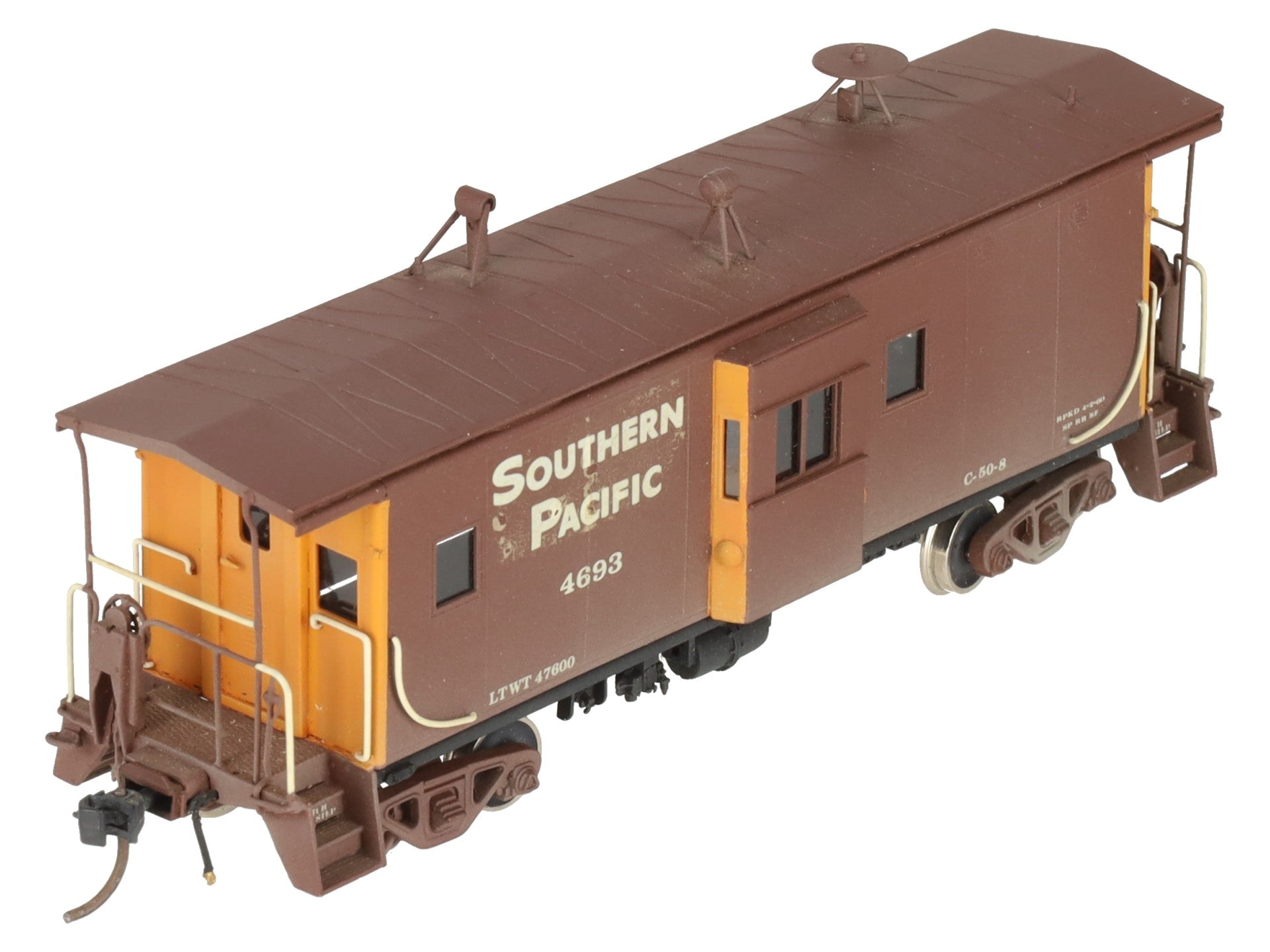 Overland HO Scale Southern Pacific 36' Bay Window Caboose #4693 - Custom