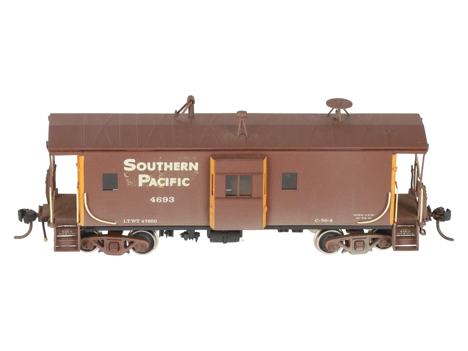 Overland HO Scale Southern Pacific 36' Bay Window Caboose #4693 - Custom