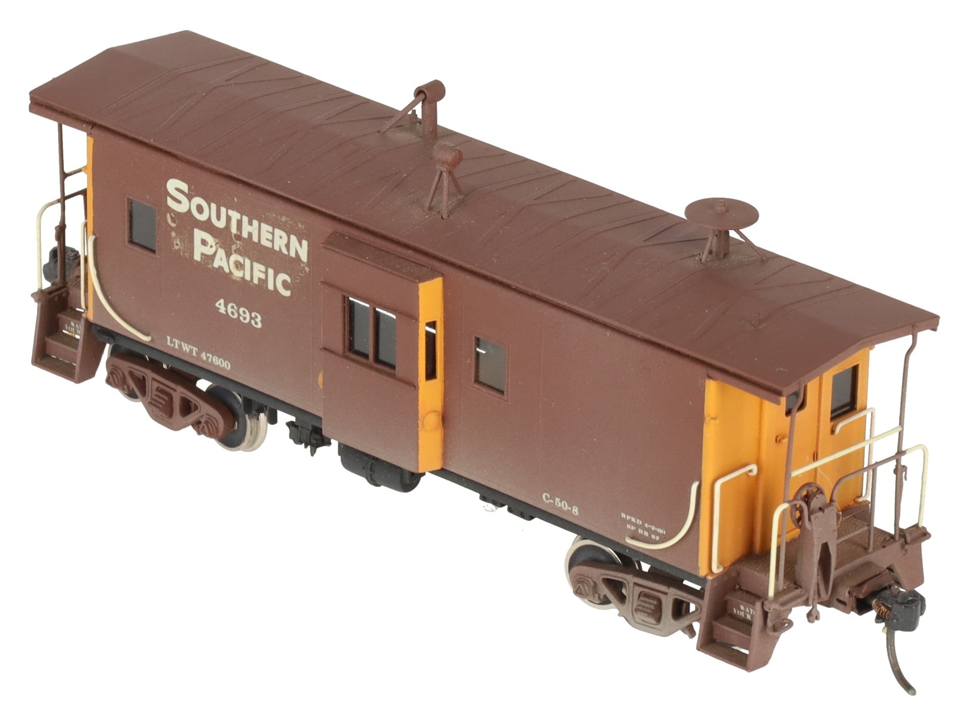 Overland HO Scale Southern Pacific 36' Bay Window Caboose #4693 - Custom