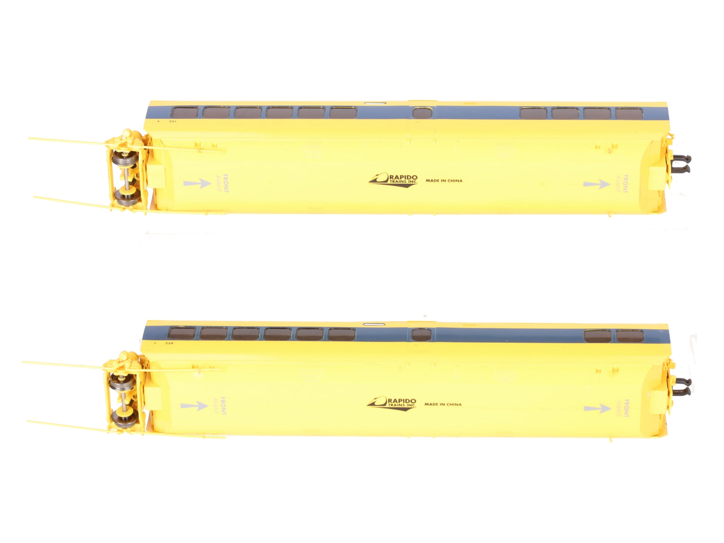 Rapido Trains 200603 HO VIA Rail Canada Turbo TwoPack #226/201 EX/Box