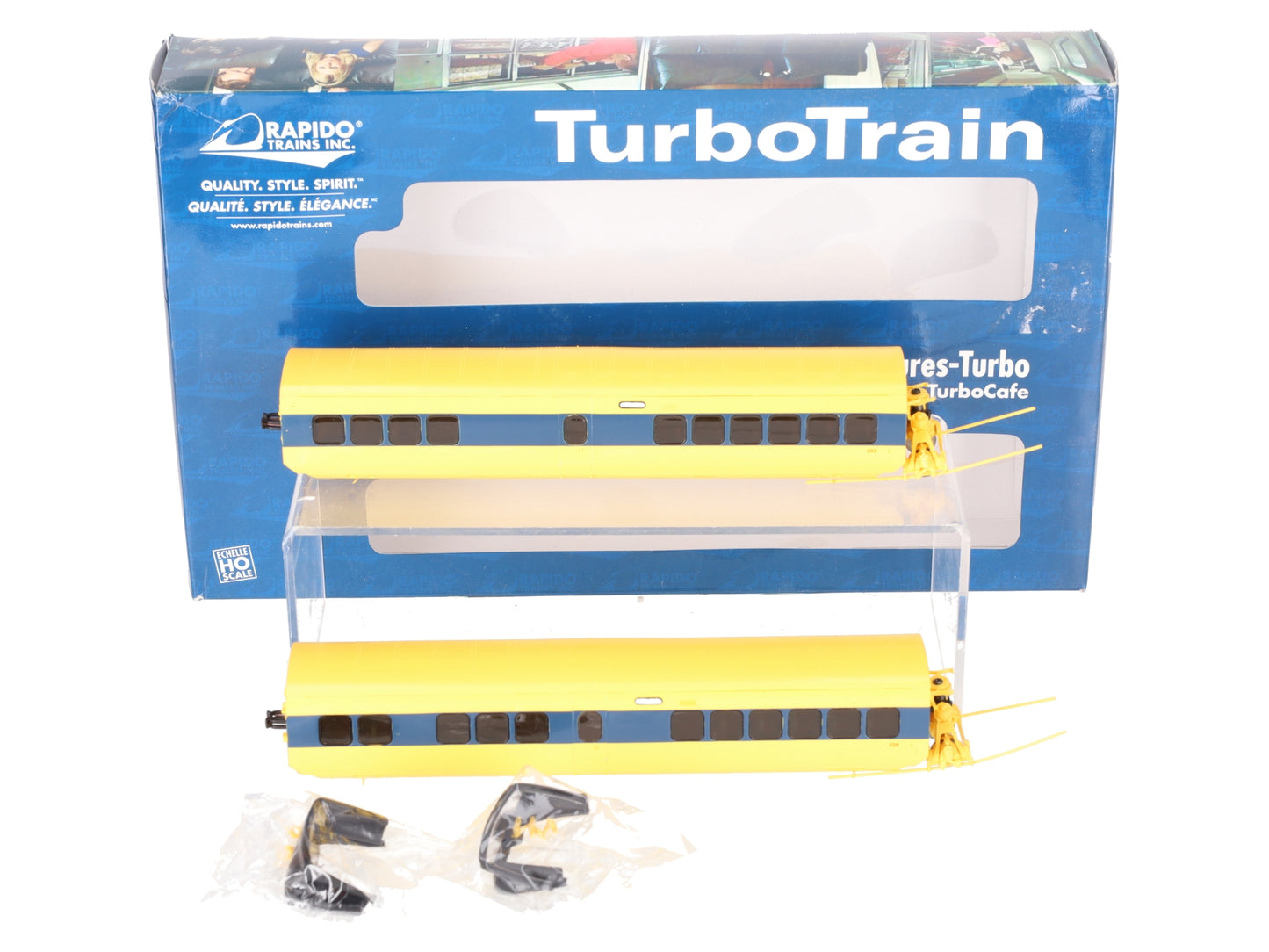 Rapido 200604 HO Scale VIA Turbo Passenger Cars (Set of 2) EX/Box