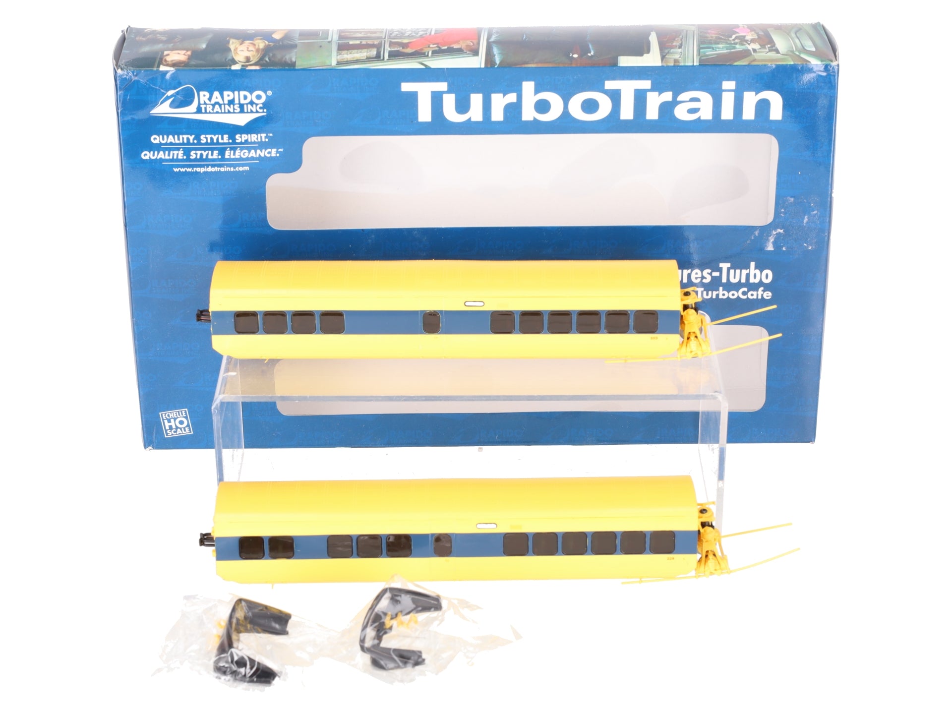 Rapido 200604 HO Scale VIA Turbo Passenger Cars (Set of 2) EX/Box