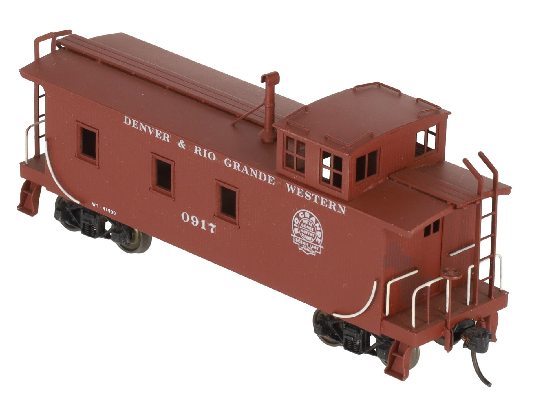 LMB Models HO Scale BRASS D&RGW Wood Caboose #0917 - Painted