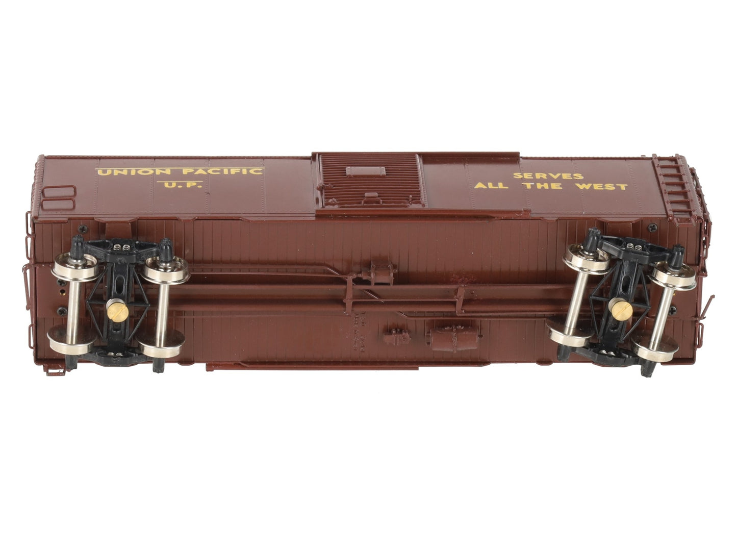 D&D Models HO Scale BRASS Union Pacific 40' Steel Boxcar - Factory Painted EX