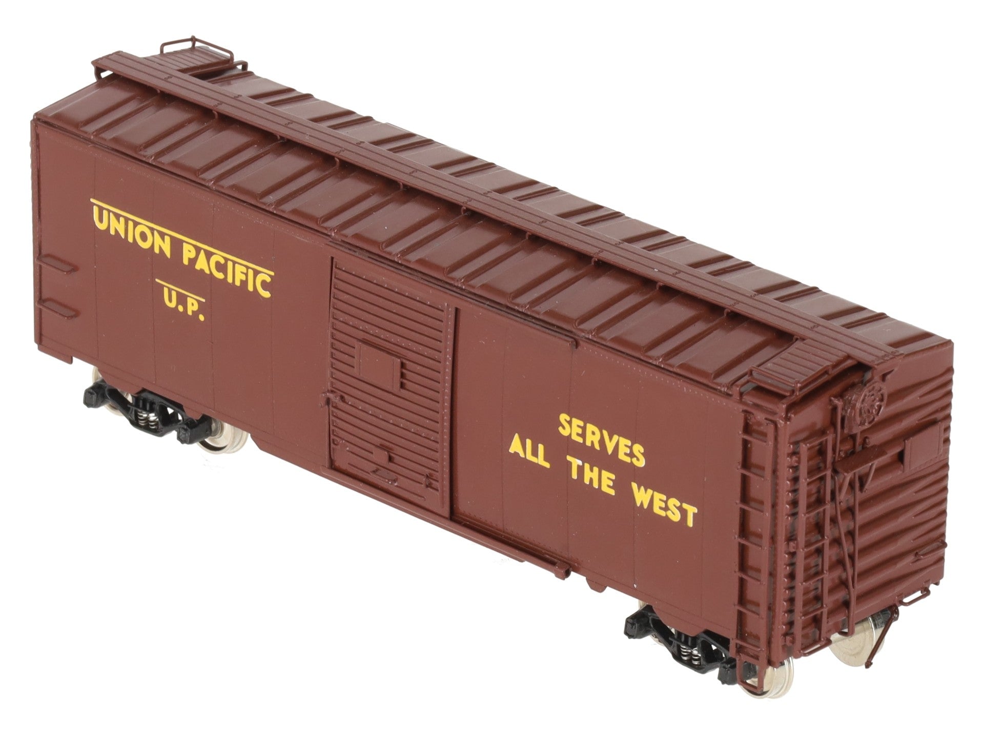 D&D Models HO Scale BRASS Union Pacific 40' Steel Boxcar - Factory Painted EX