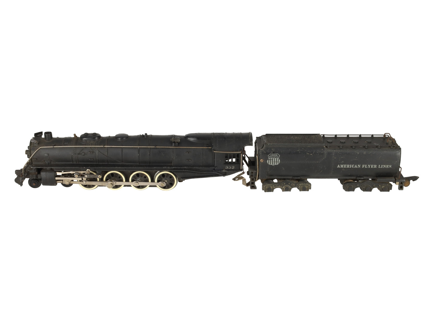 American Flyer 332 Vintage S Union Pacific 4-8-4 Steam Locomotive & Tender