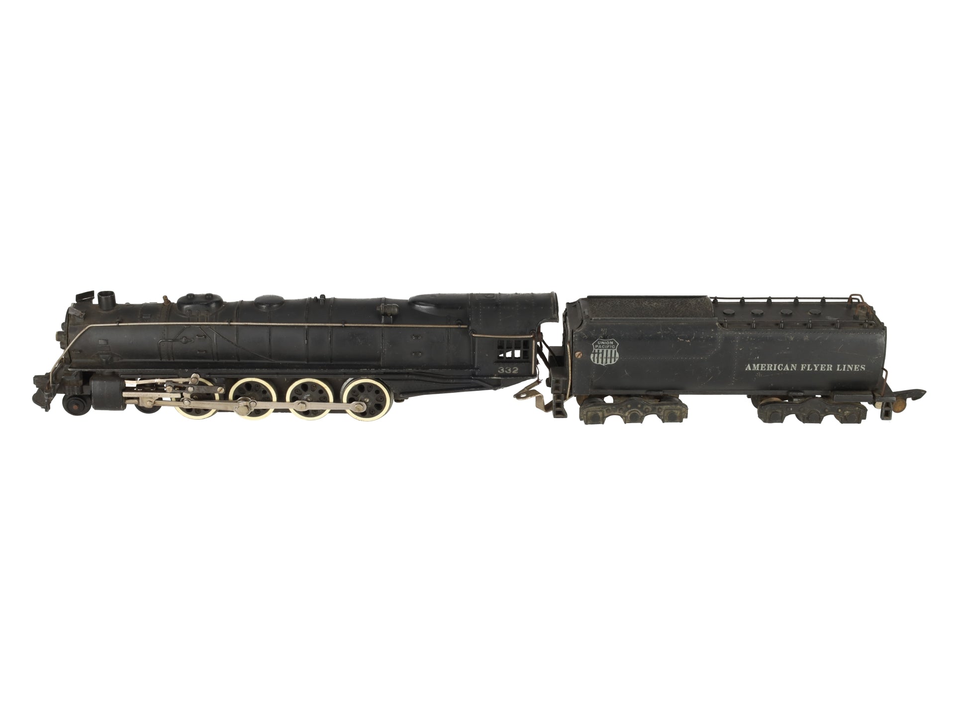 American Flyer 332 Vintage S Union Pacific 4-8-4 Steam Locomotive & Tender