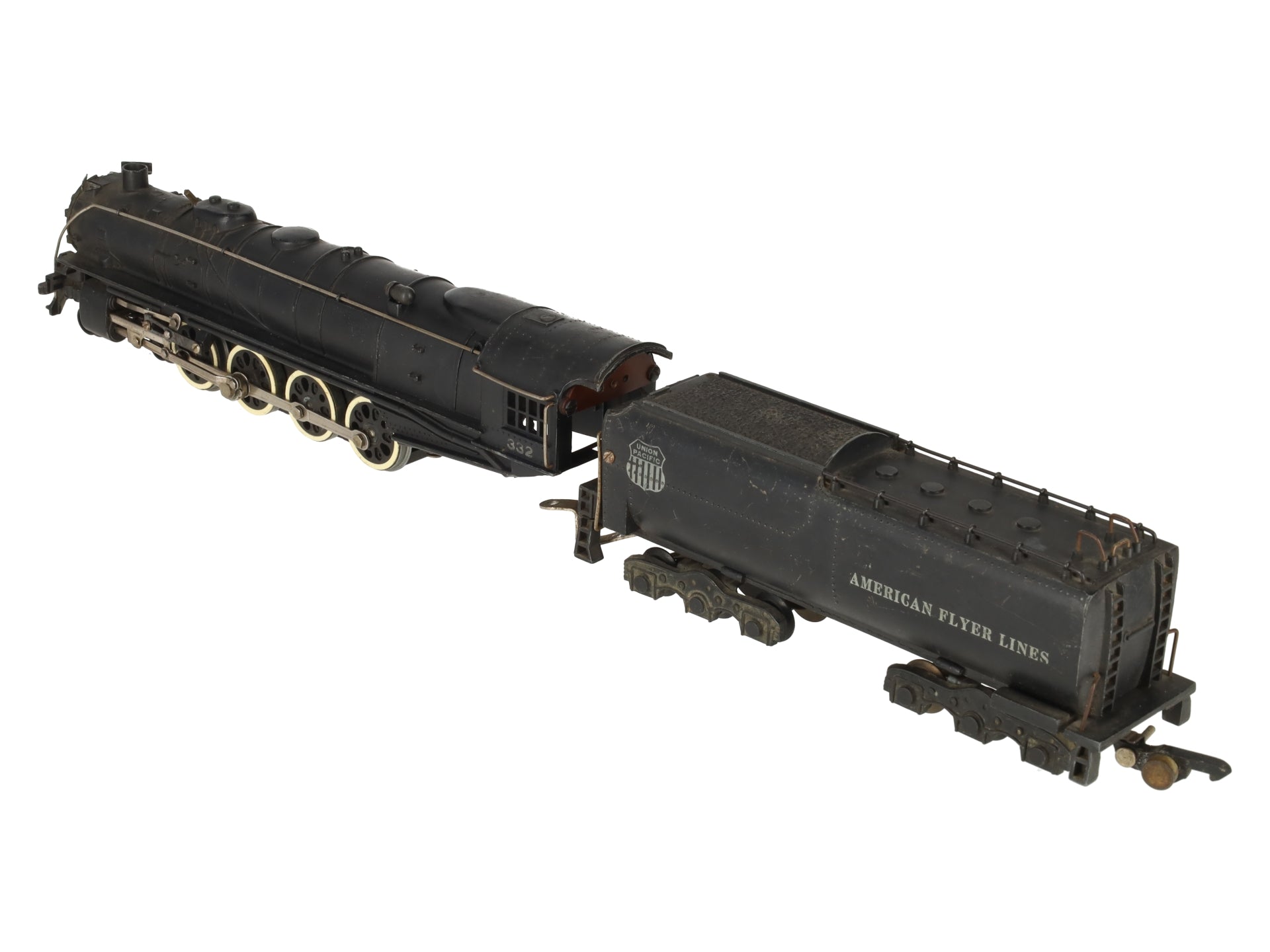 American Flyer 332 Vintage S Union Pacific 4-8-4 Steam Locomotive & Tender