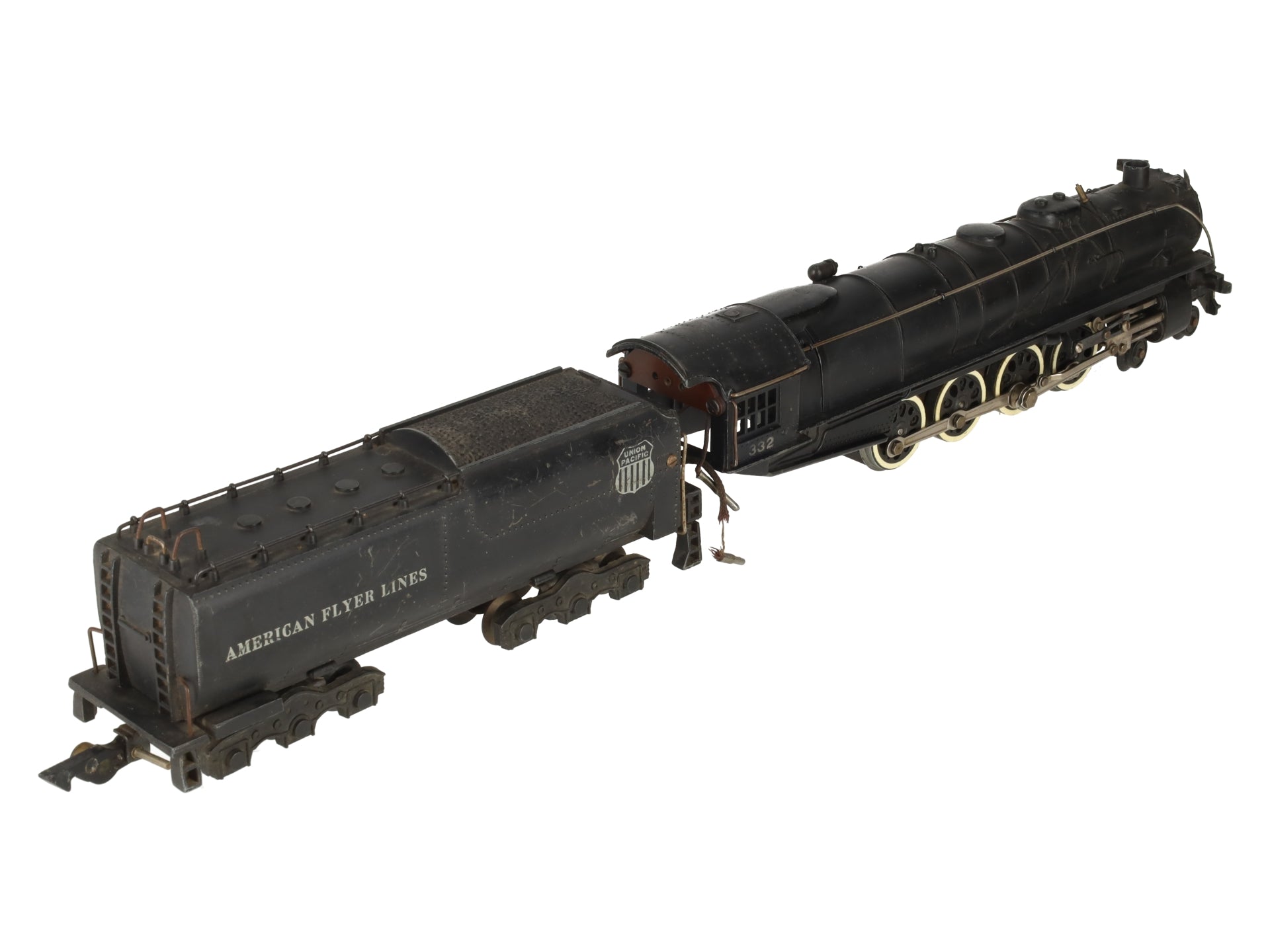 American Flyer 332 Vintage S Union Pacific 4-8-4 Steam Locomotive & Tender