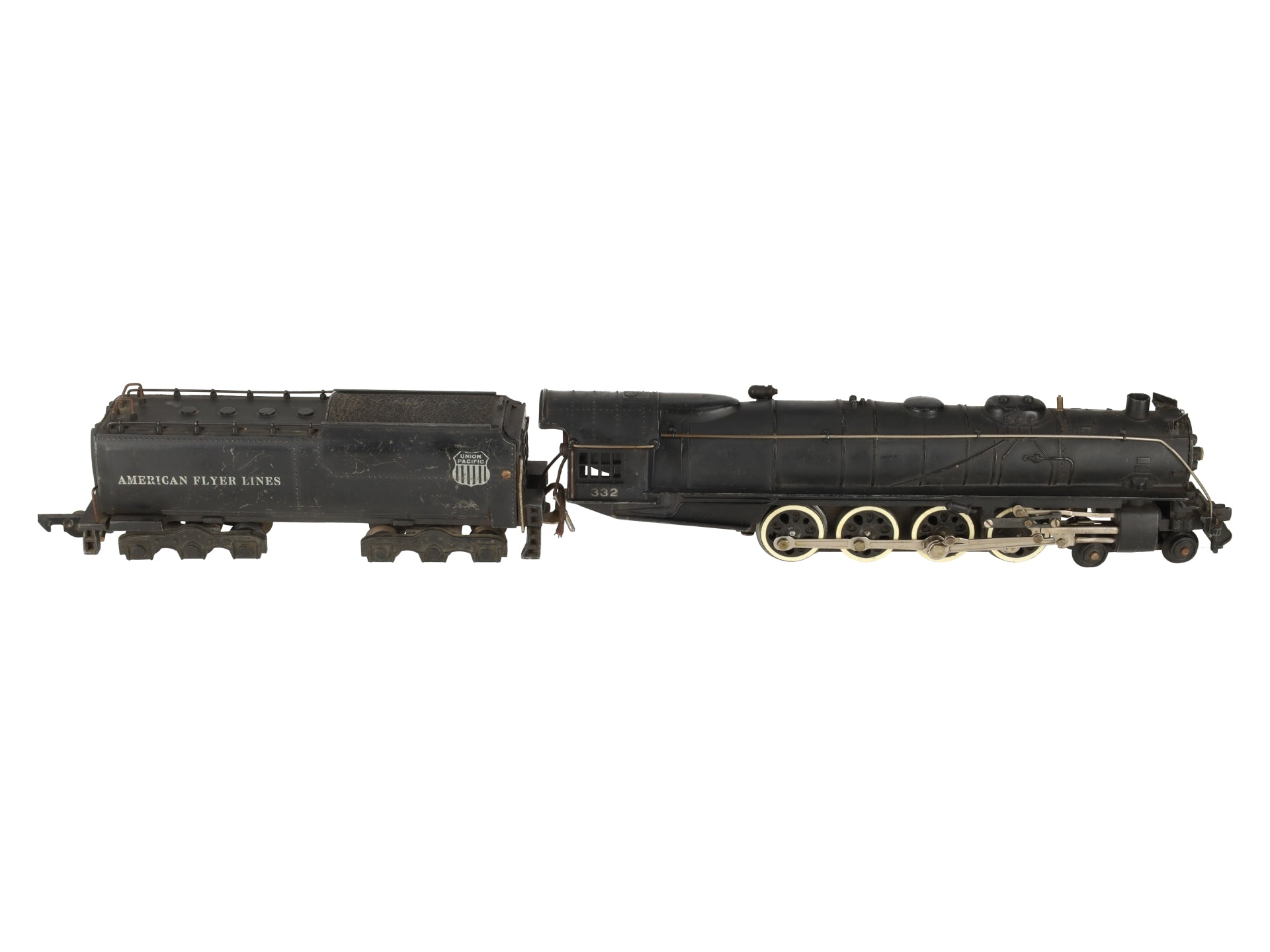 American Flyer 332 Vintage S Union Pacific 4-8-4 Steam Locomotive & Tender