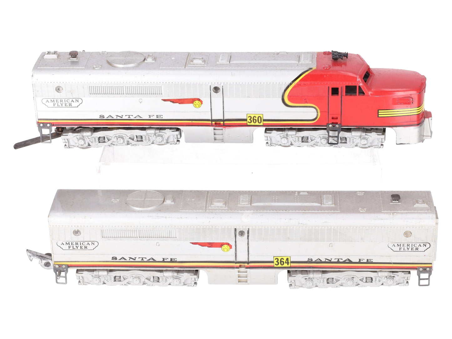 American Flyer 360 Vintage S Santa Fe PA-1AB Diesel Locomotive Set VG