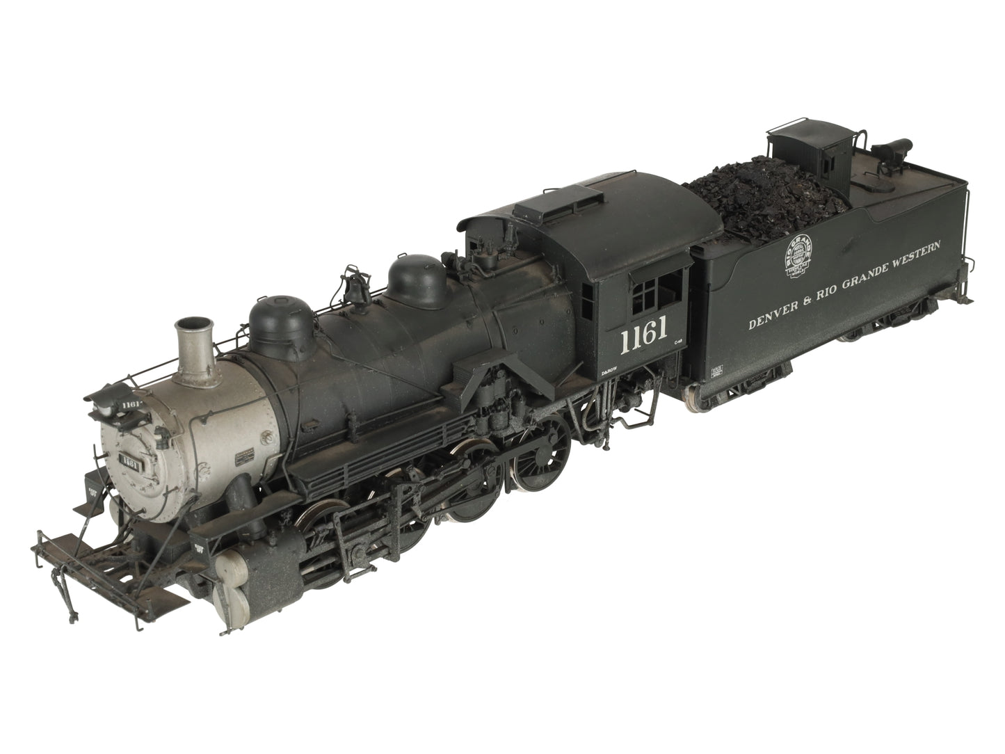 Pacific Fast Mail O Scale BRASS D&RGW 2-8-0 C-48 Steam Loco & Tender - Painted