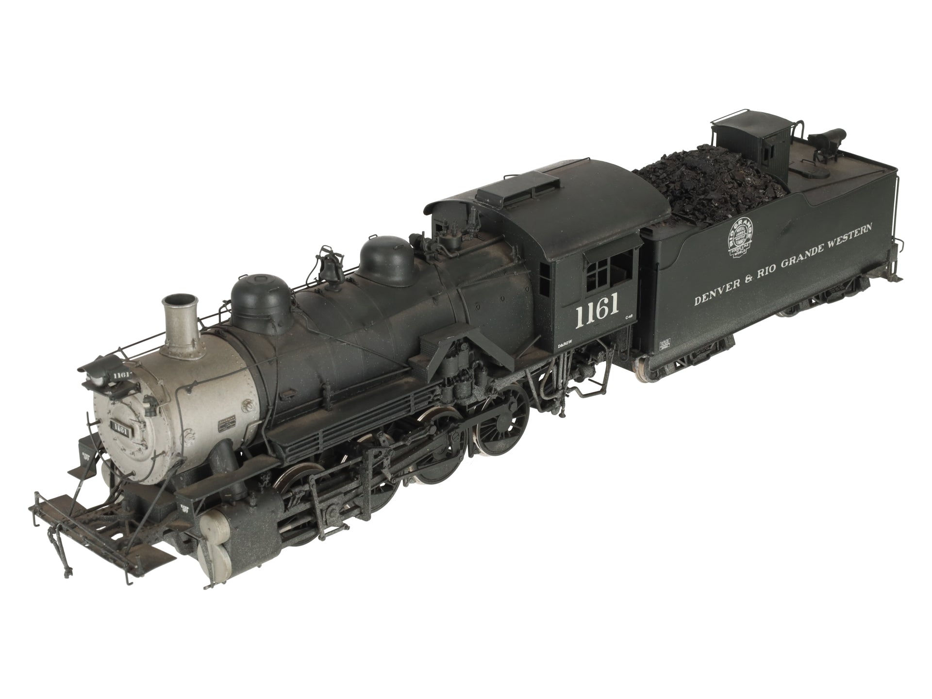 Pacific Fast Mail O Scale BRASS D&RGW 2-8-0 C-48 Steam Loco & Tender - Painted