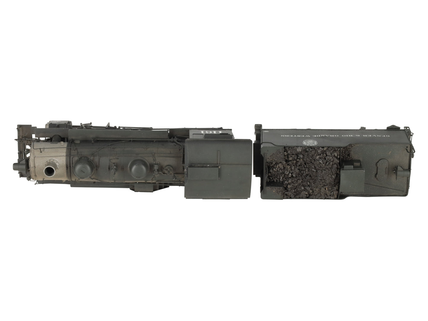 Pacific Fast Mail O Scale BRASS D&RGW 2-8-0 C-48 Steam Loco & Tender - Painted