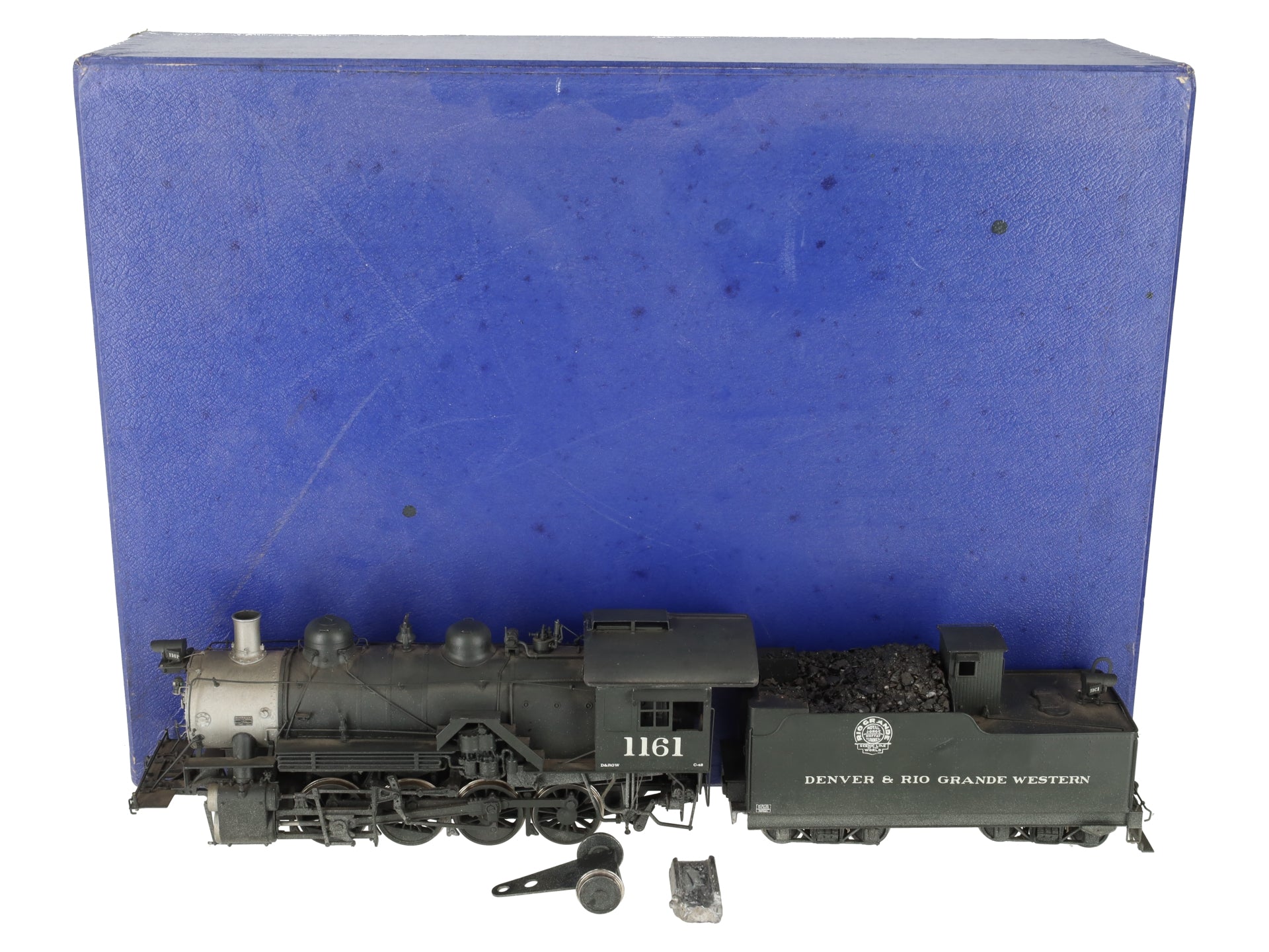 Pacific Fast Mail O Scale BRASS D&RGW 2-8-0 C-48 Steam Loco & Tender - Painted