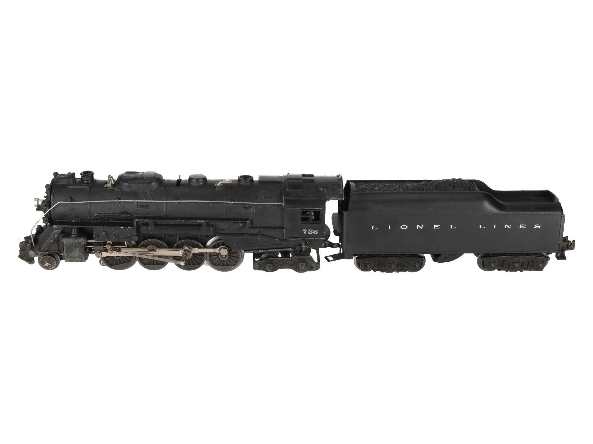 Lionel 736 Vintage O 2-8-4 Berkshire Steam Locomotive with 2671WX Tender VG