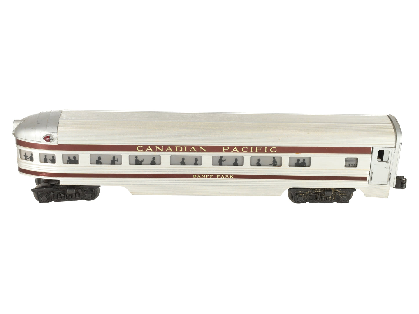 Lionel 2551 Vintage O Canadian Pacific Banff Park Aluminum Observation Car/Box