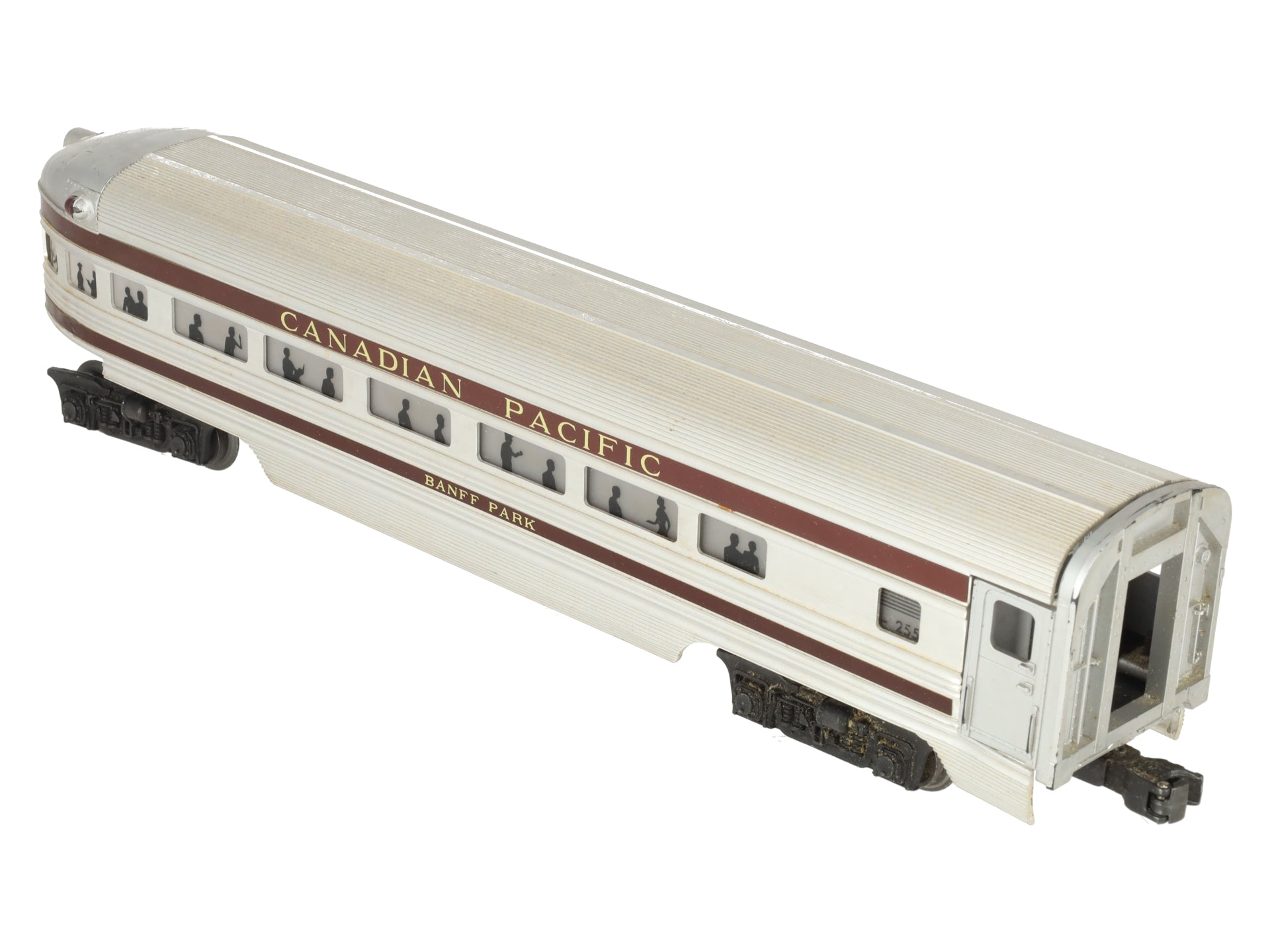 Lionel 2551 Vintage O Canadian Pacific Banff Park Aluminum Observation Car/Box
