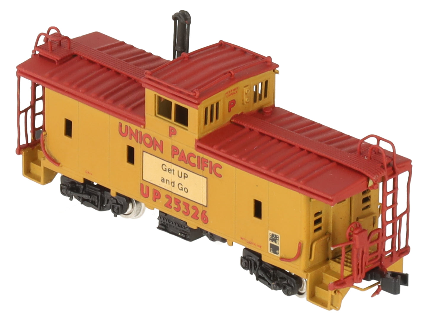 Hallmark Models N Scale BRASS Union Pacific Riveted Steel Caboose EX/Box