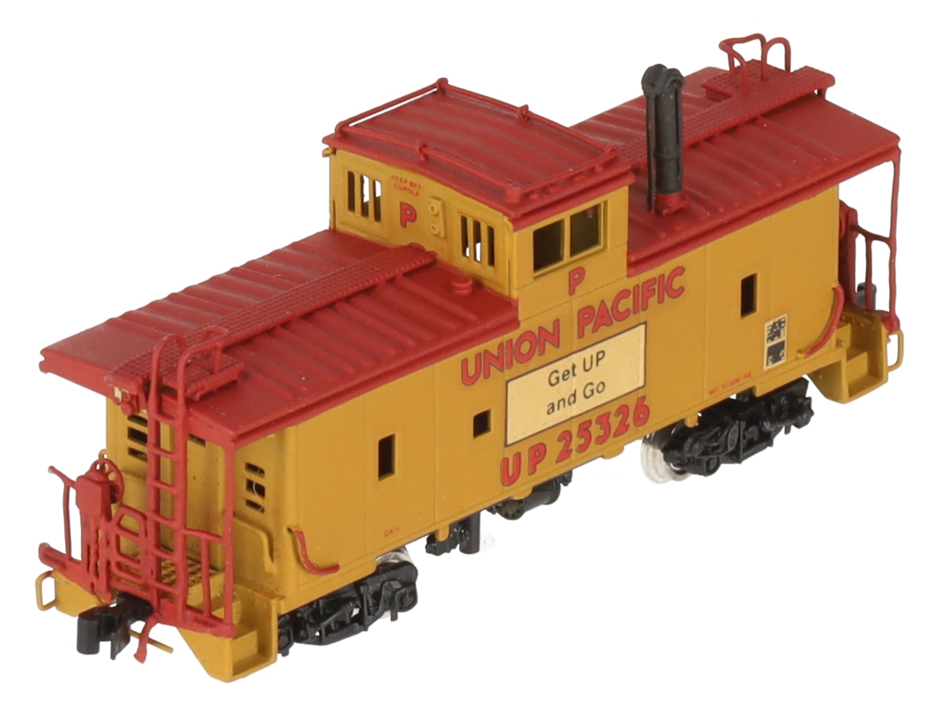 Hallmark Models N Scale BRASS Union Pacific Riveted Steel Caboose EX/Box