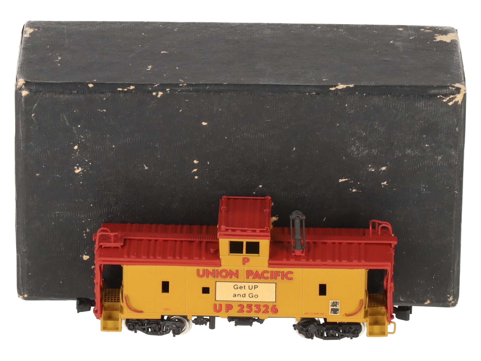 Hallmark Models N Scale BRASS Union Pacific Riveted Steel Caboose EX/Box